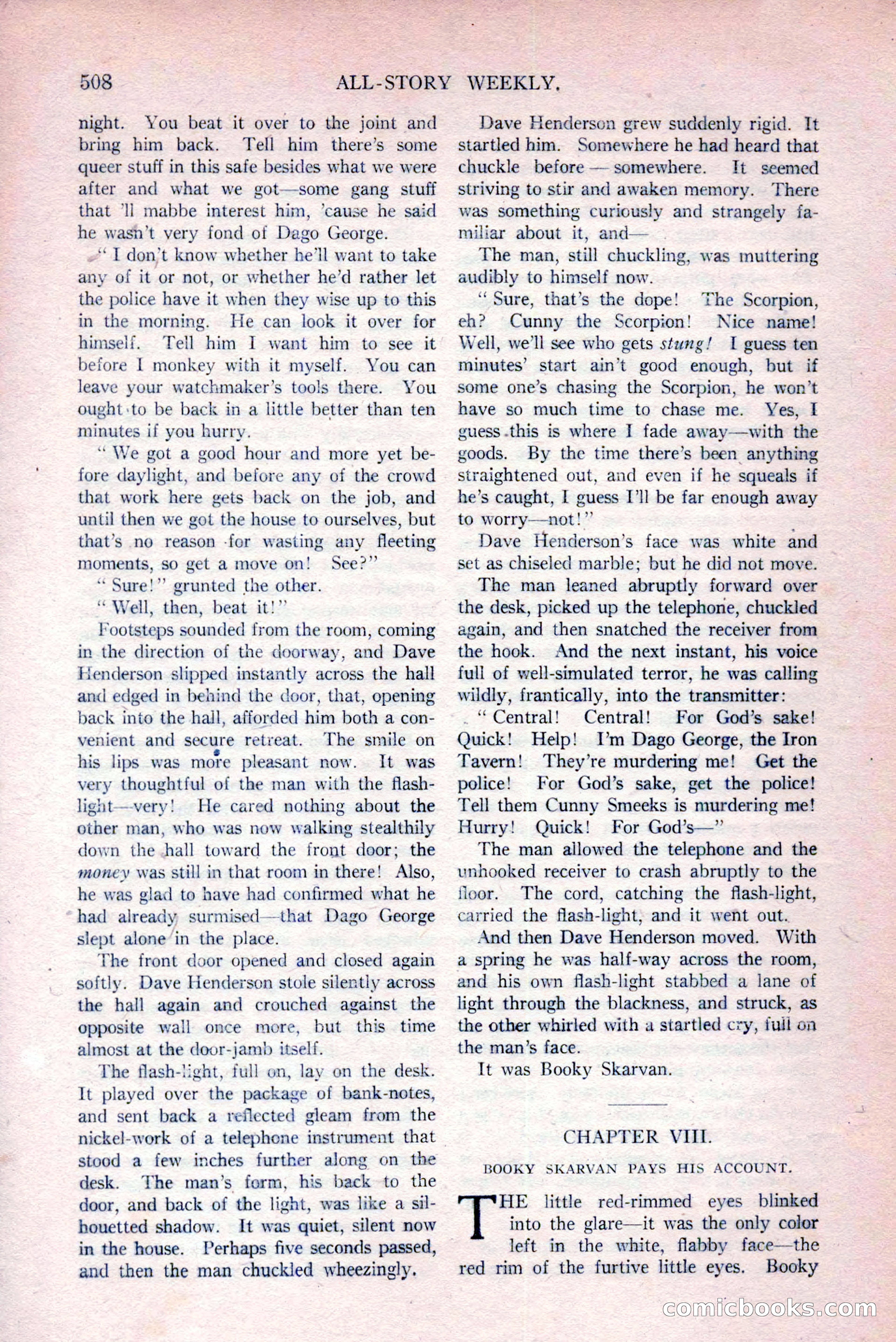 All-Story Weekly, March 29, 1919 — page 162 of 184