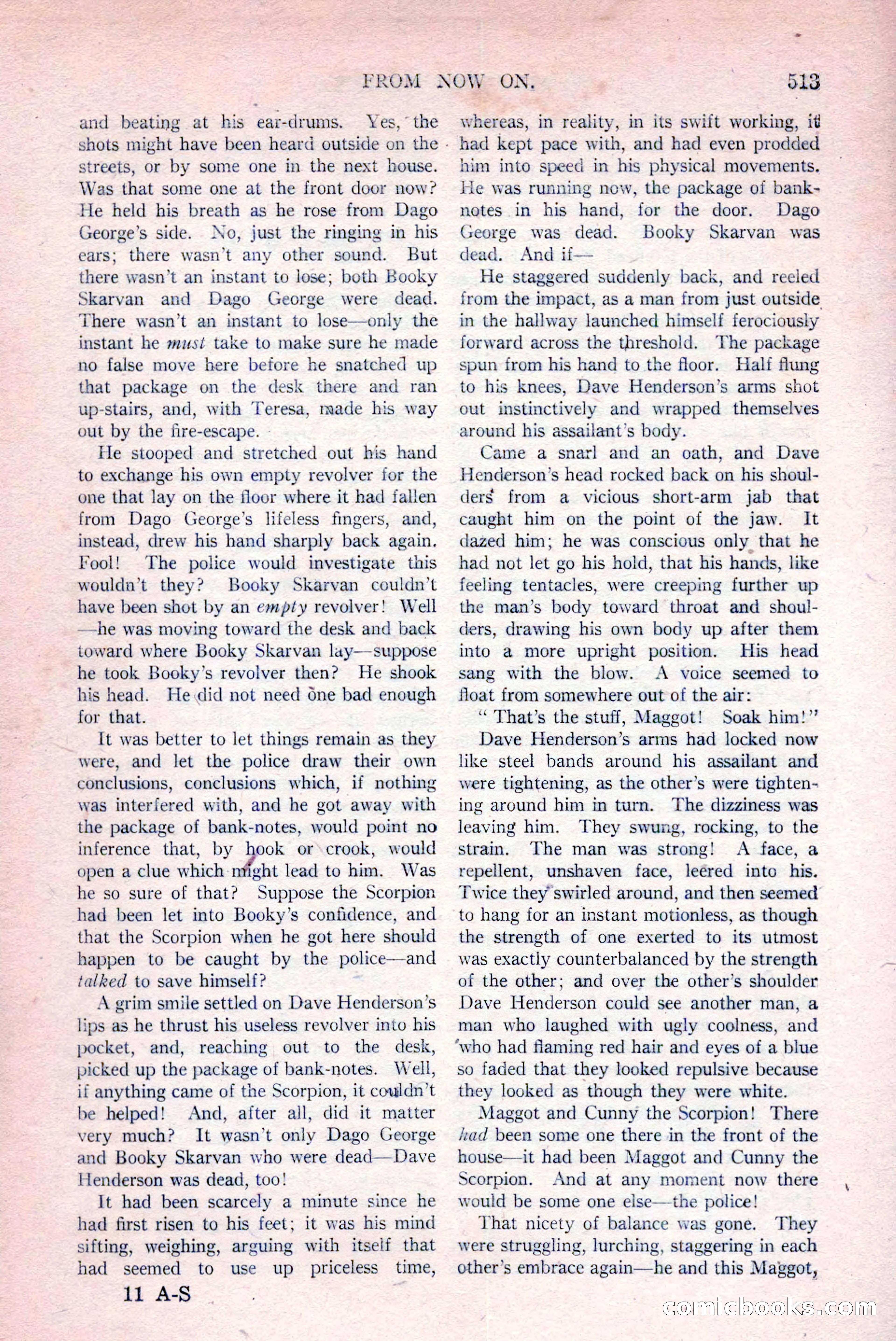 All-Story Weekly, March 29, 1919 — page 167 of 184