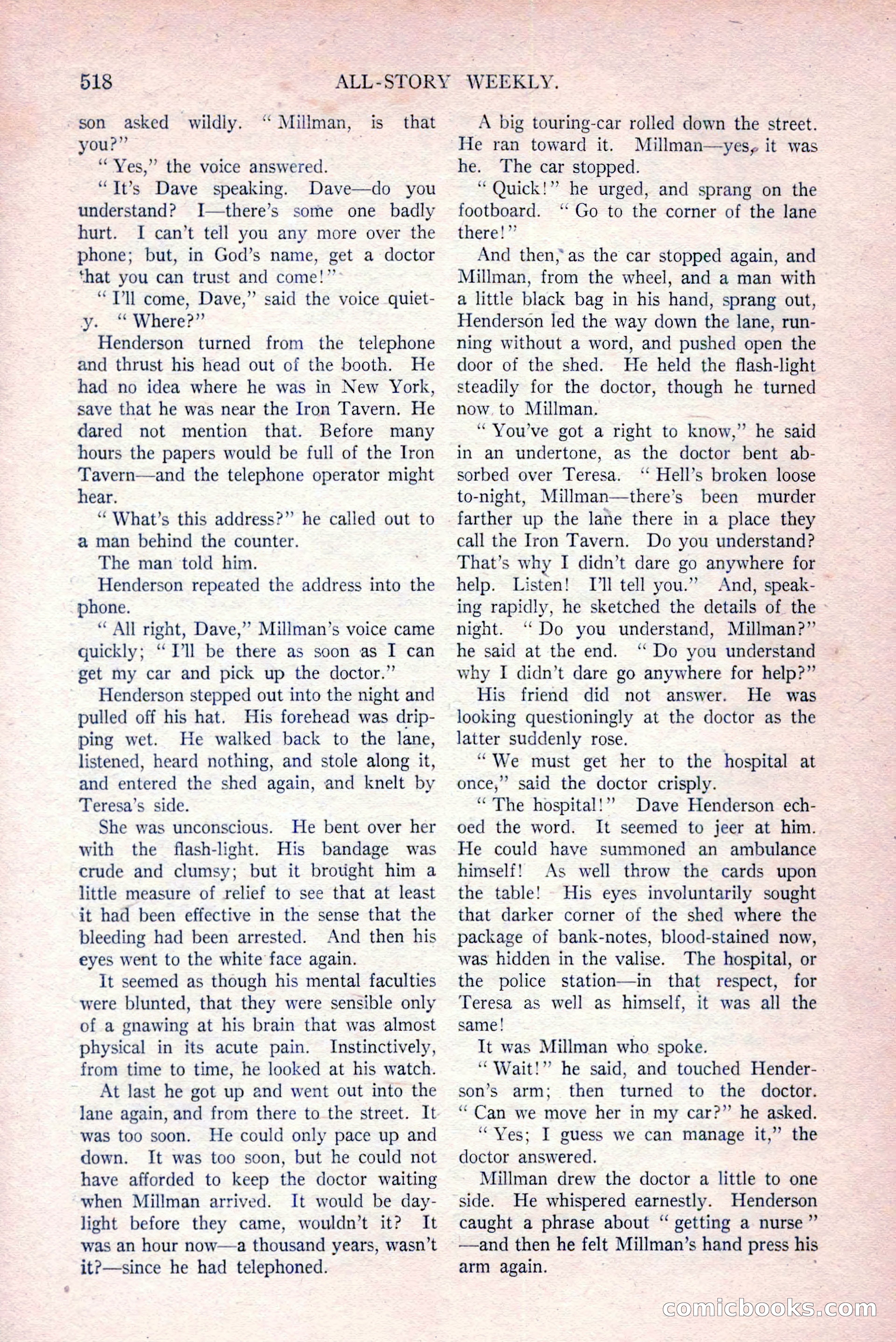 All-Story Weekly, March 29, 1919 — page 172 of 184