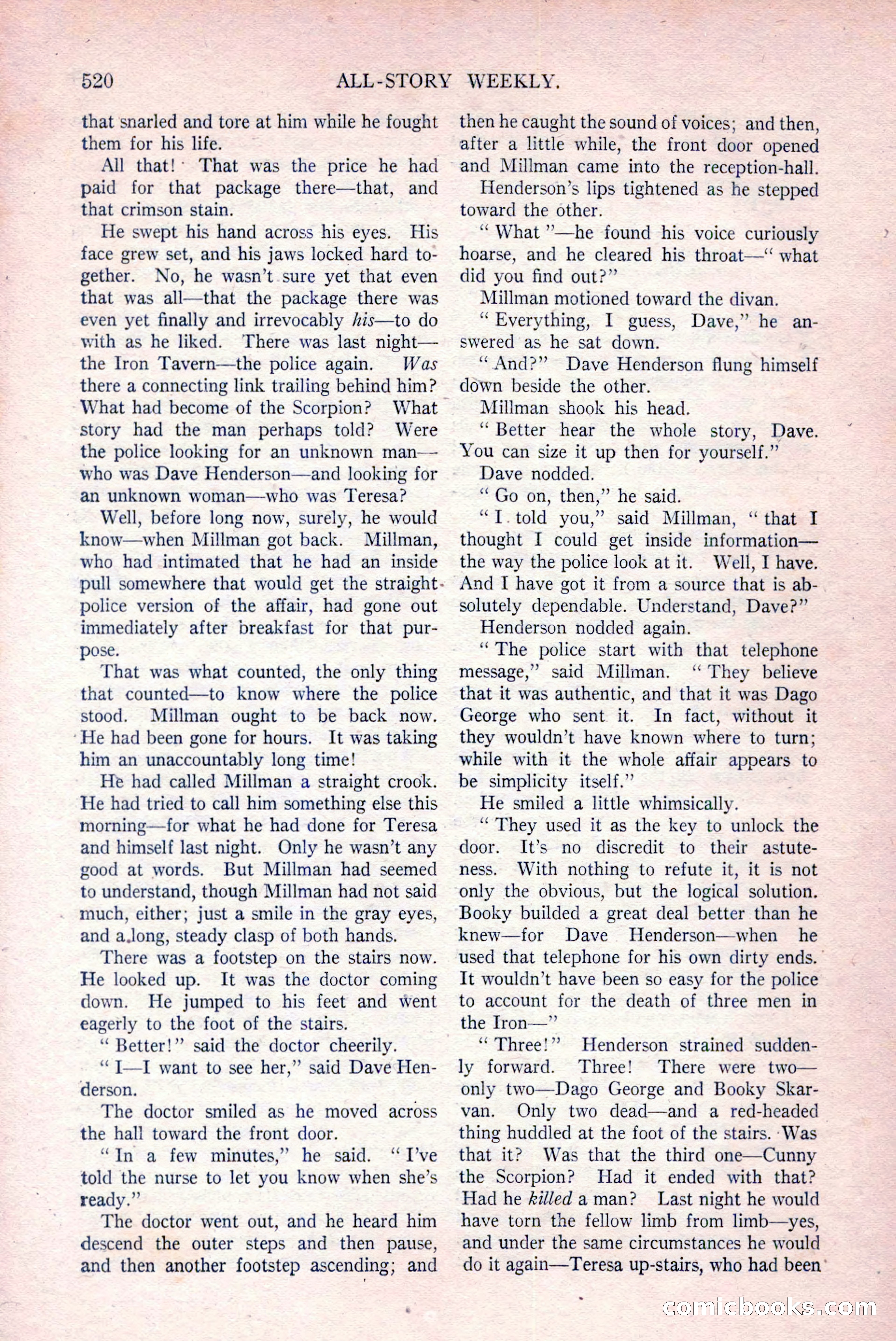 All-Story Weekly, March 29, 1919 — page 174 of 184