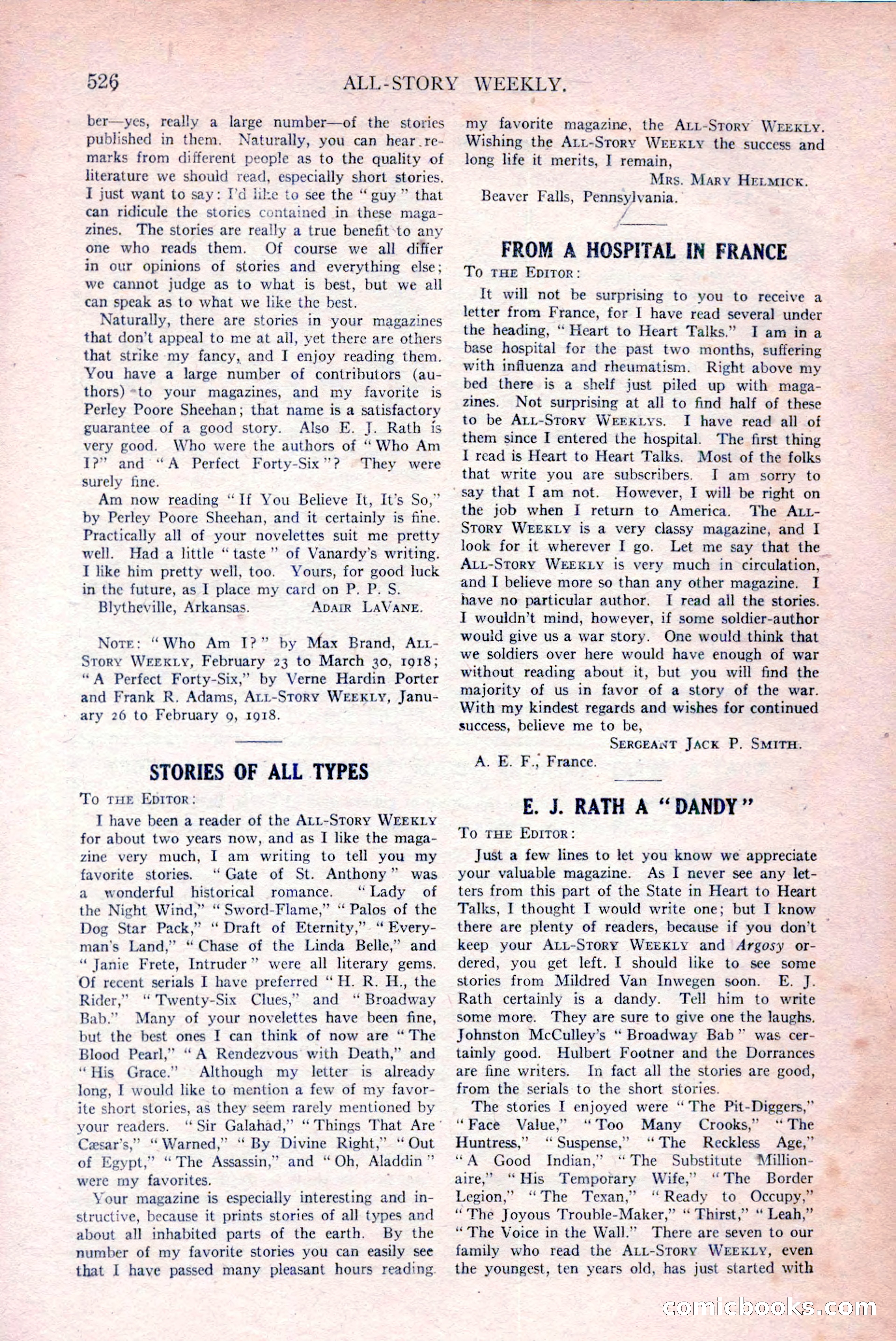 All-Story Weekly, March 29, 1919 — page 180 of 184