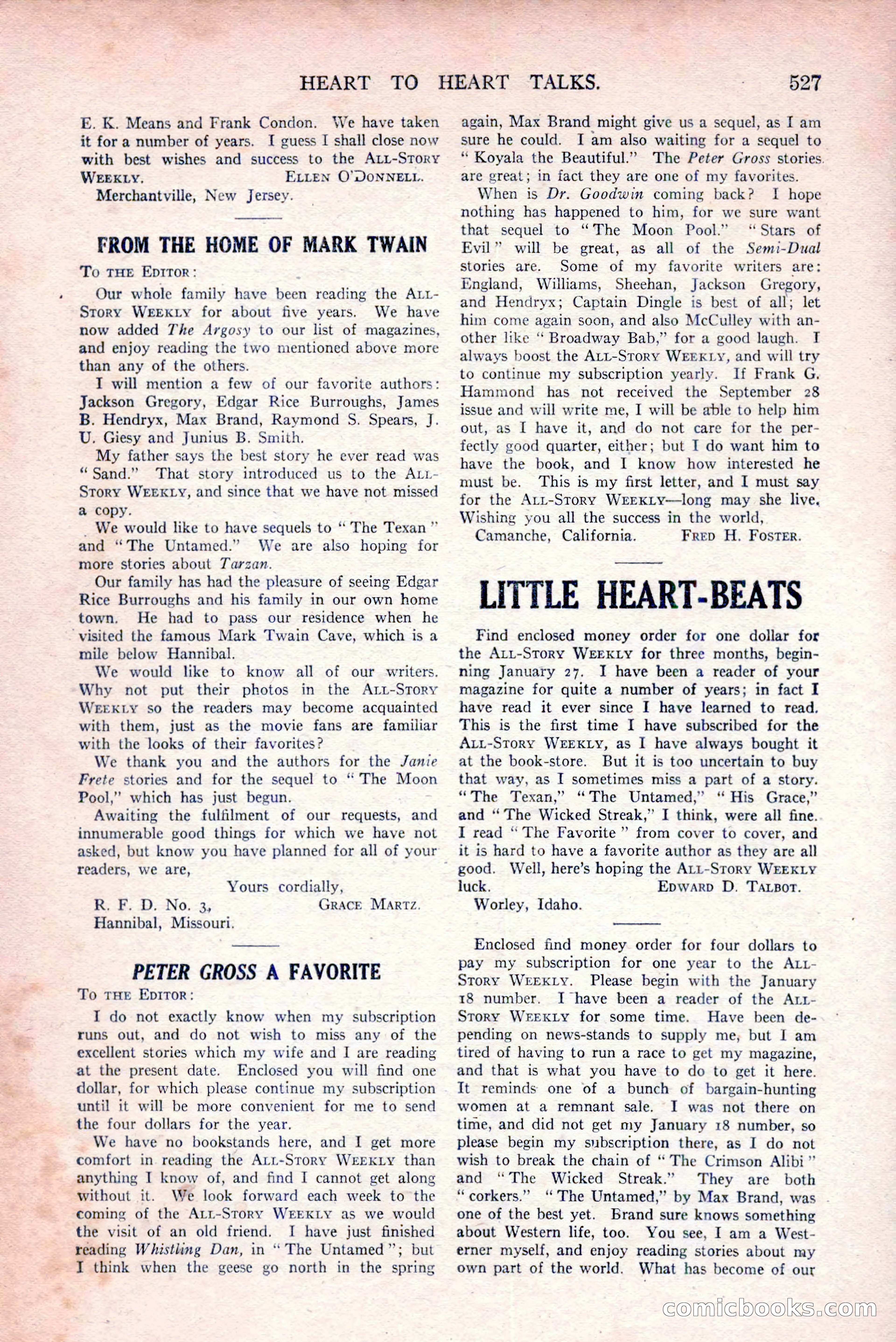 All-Story Weekly, March 29, 1919 — page 181 of 184