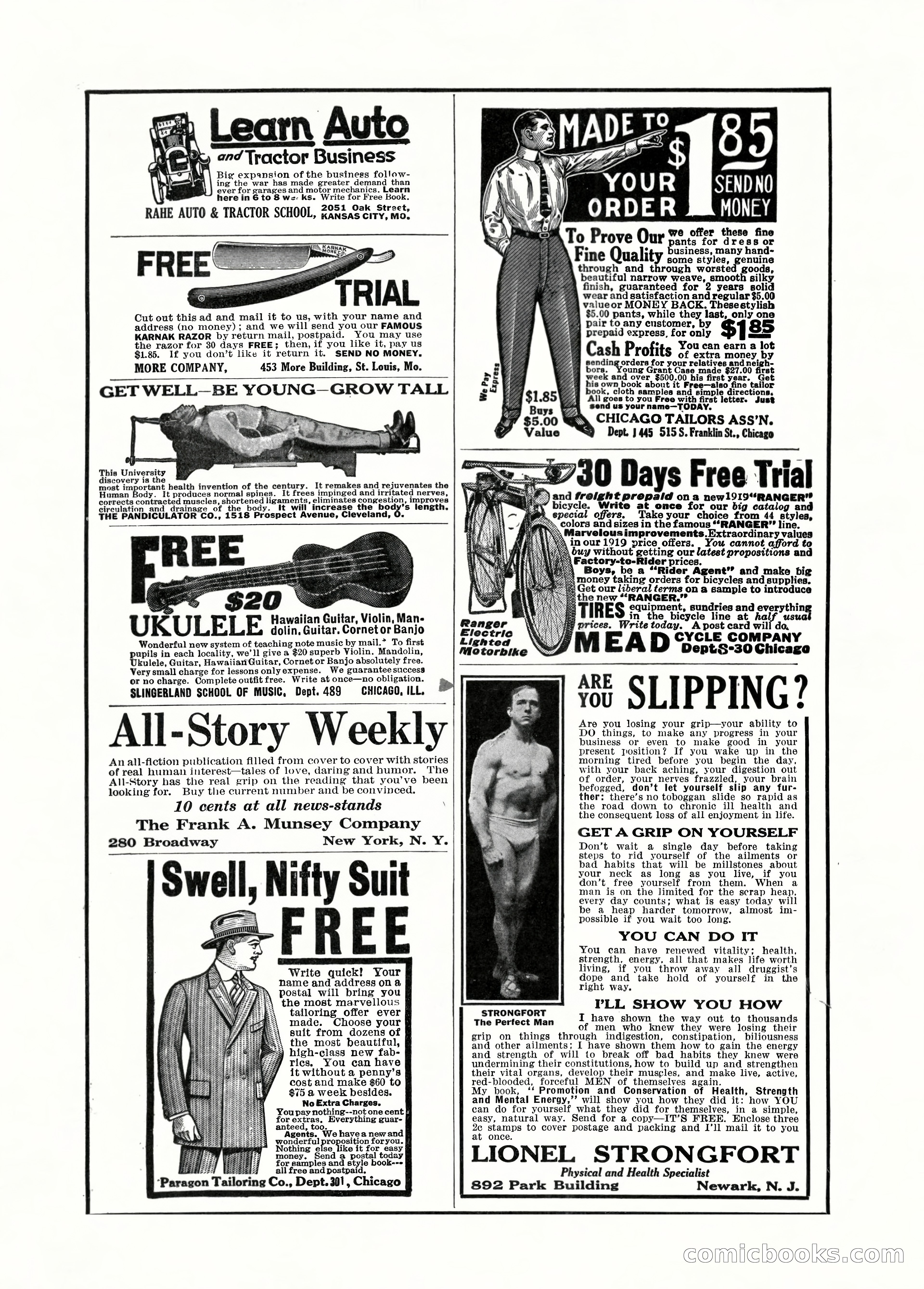 All-Story Weekly, March 29, 1919 — page 183 of 184