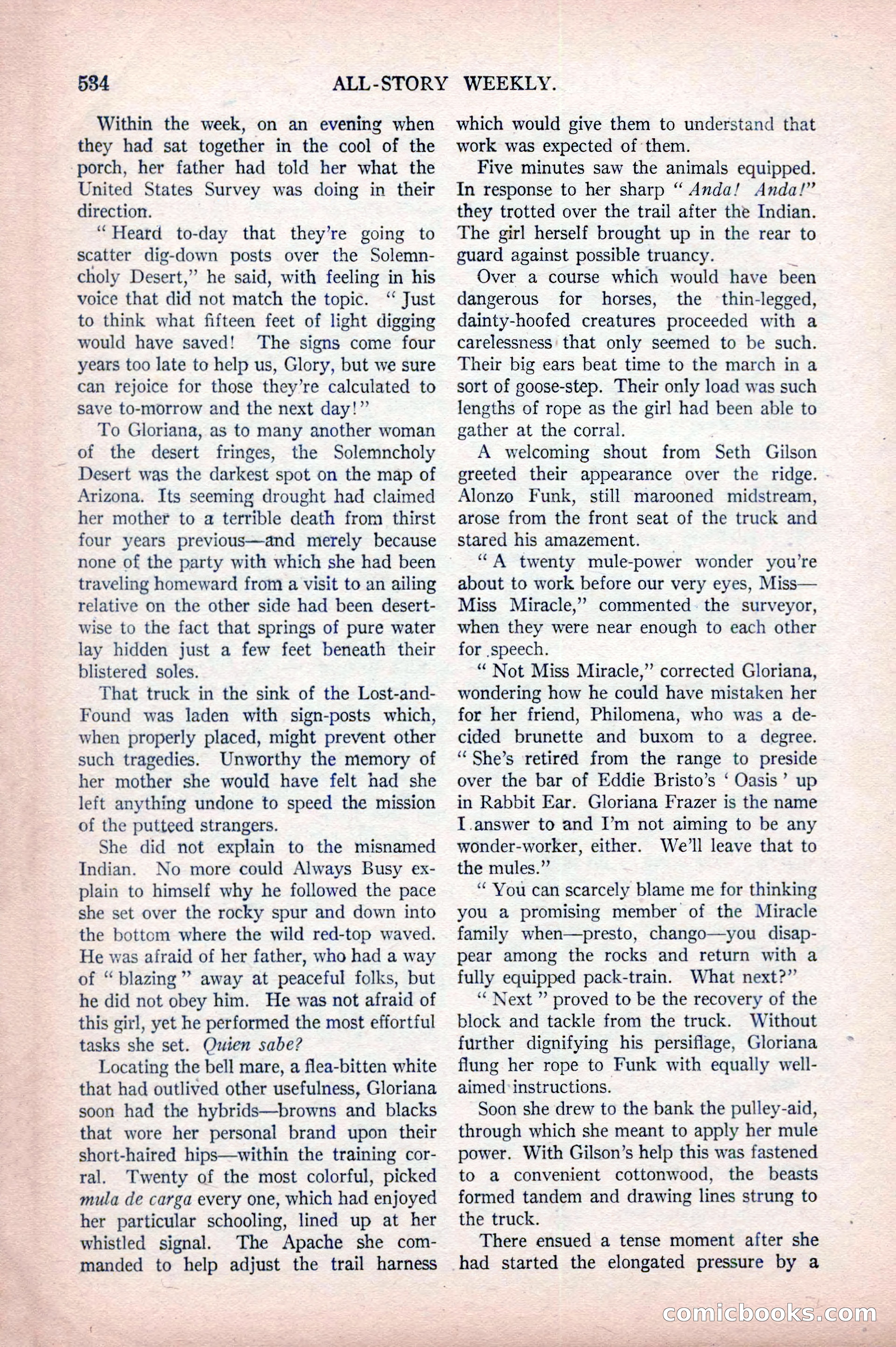 All-Story Weekly, April 5, 1919 — page 16 of 196