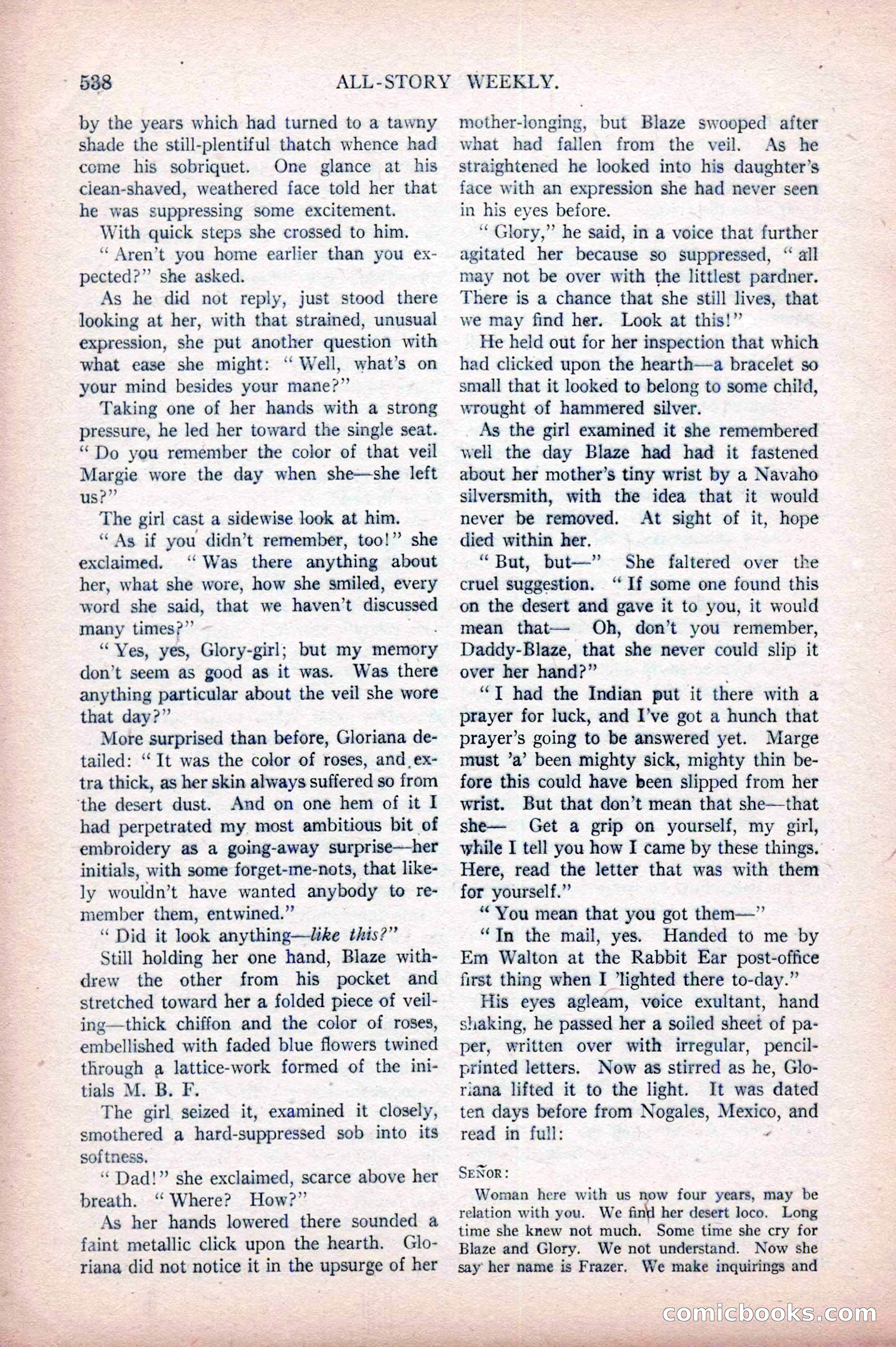 All-Story Weekly, April 5, 1919 — page 20 of 196