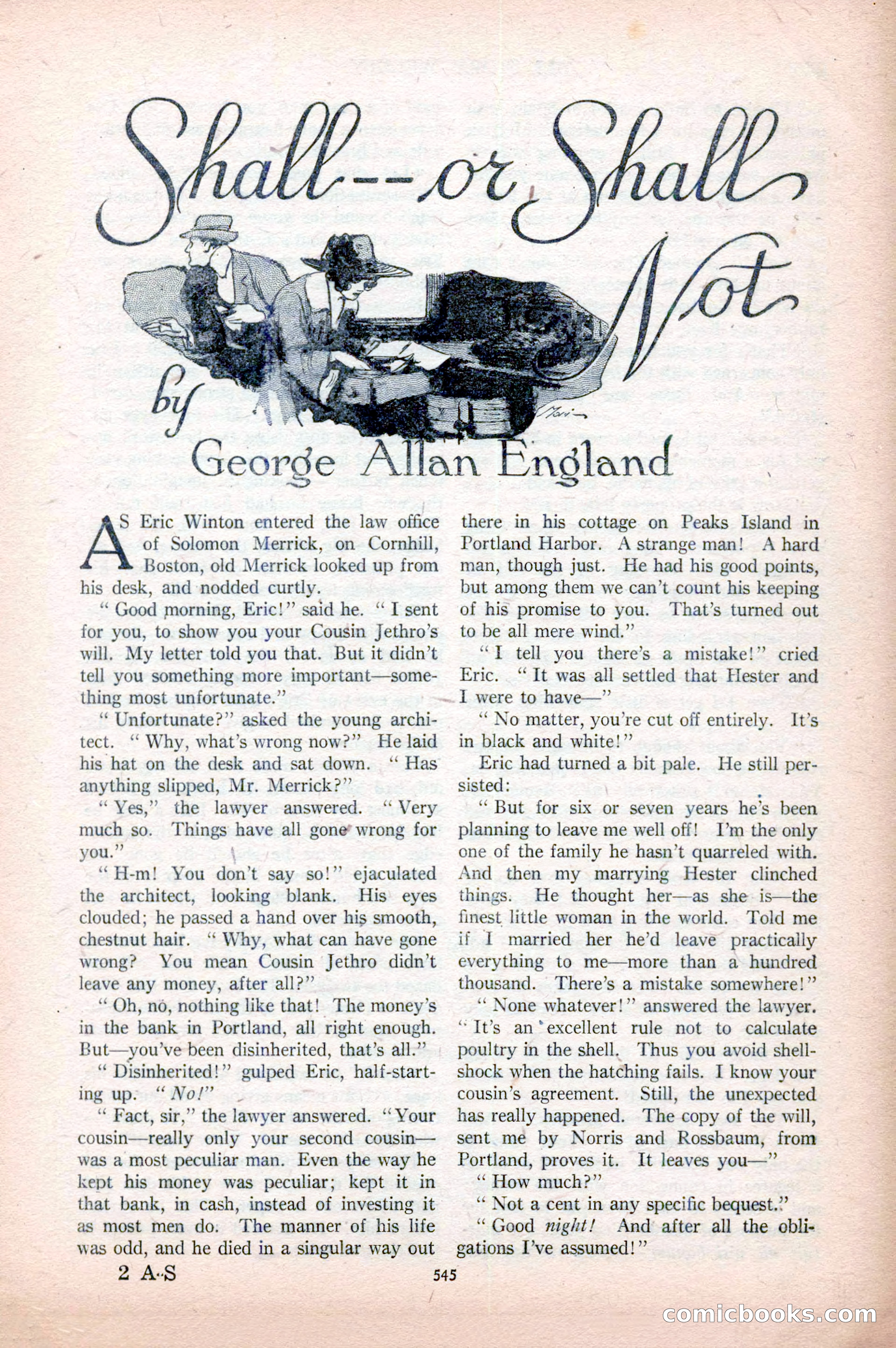 All-Story Weekly, April 5, 1919 — page 27 of 196