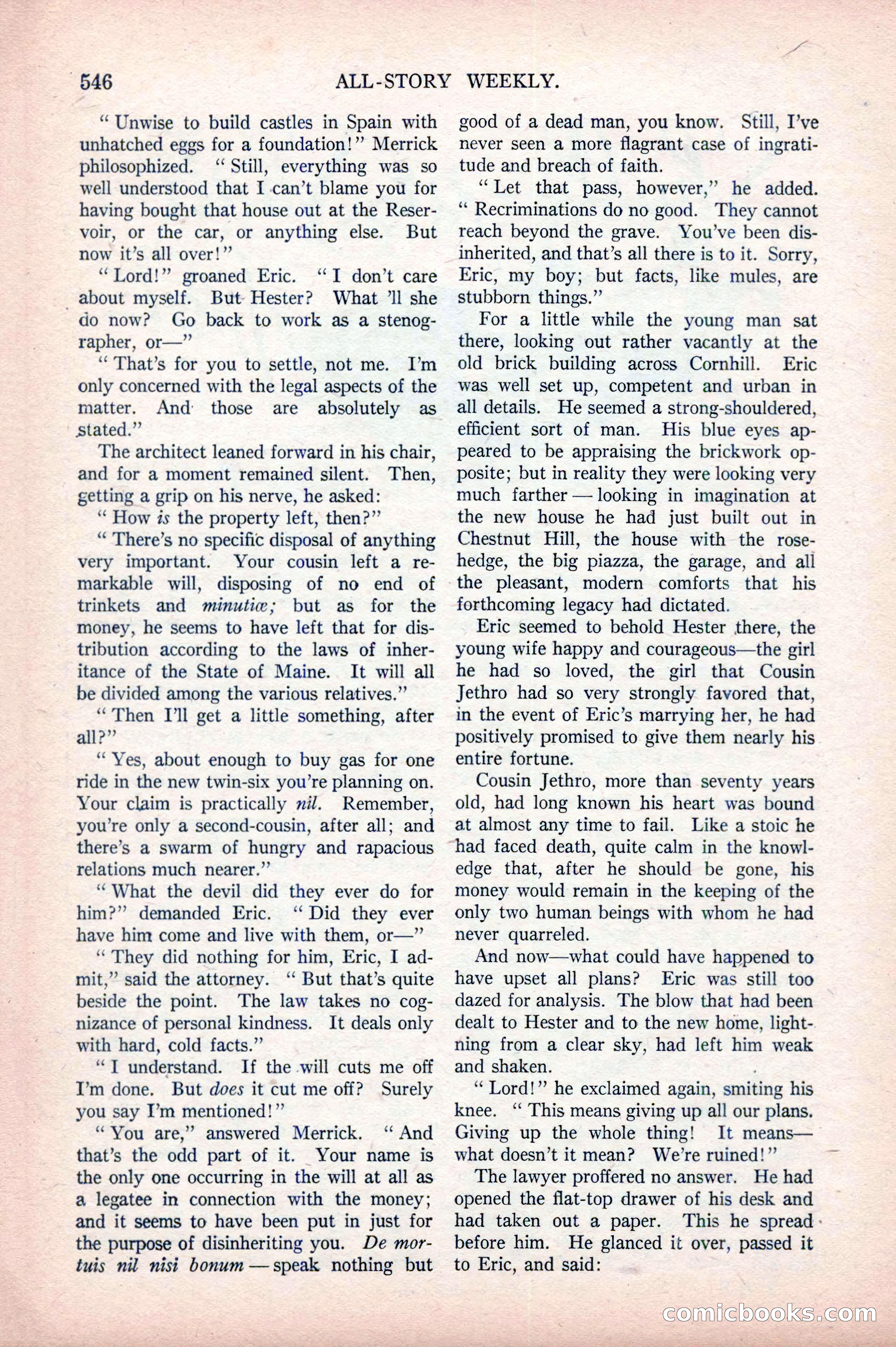 All-Story Weekly, April 5, 1919 — page 28 of 196