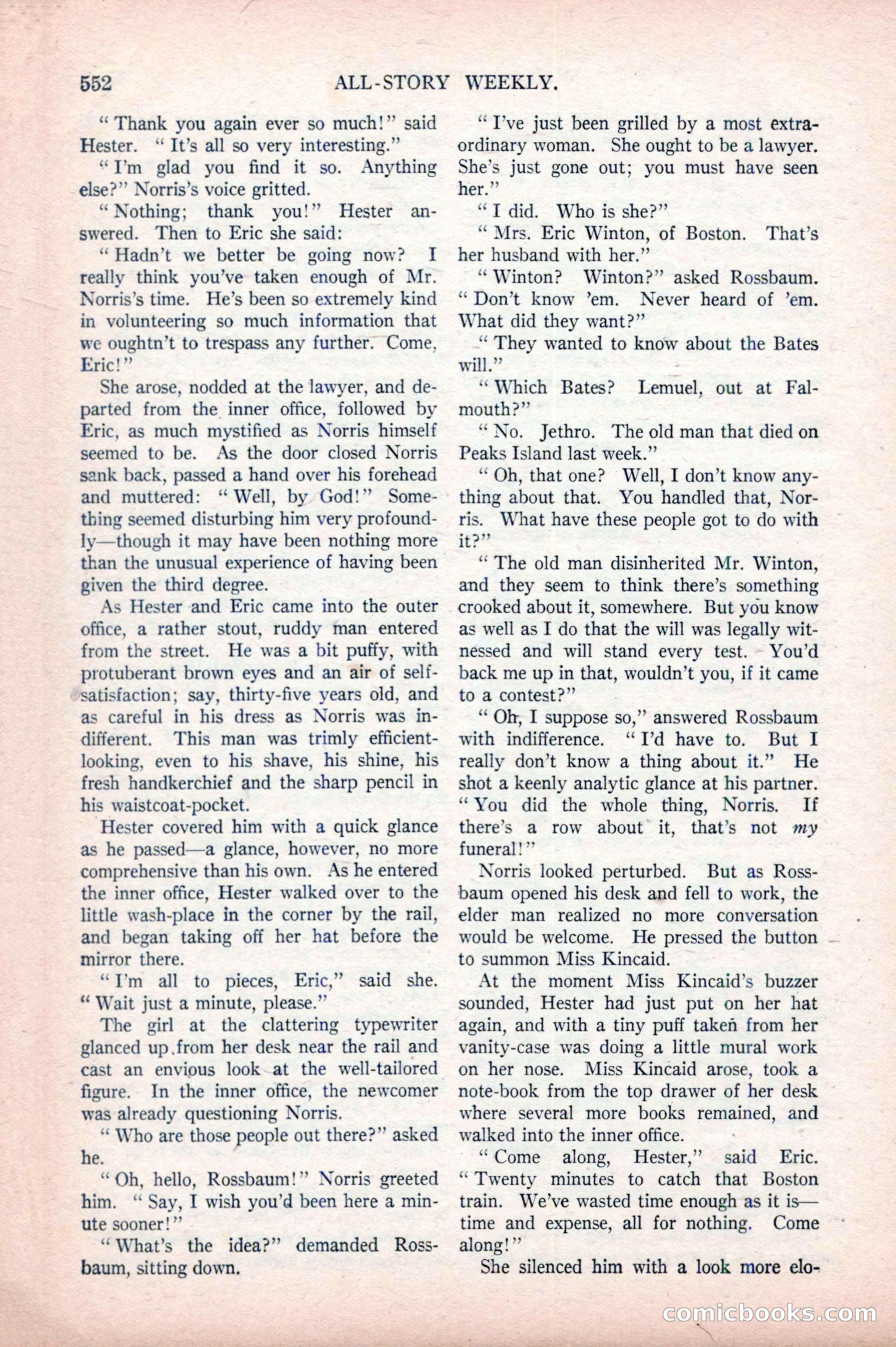 All-Story Weekly, April 5, 1919 — page 34 of 196