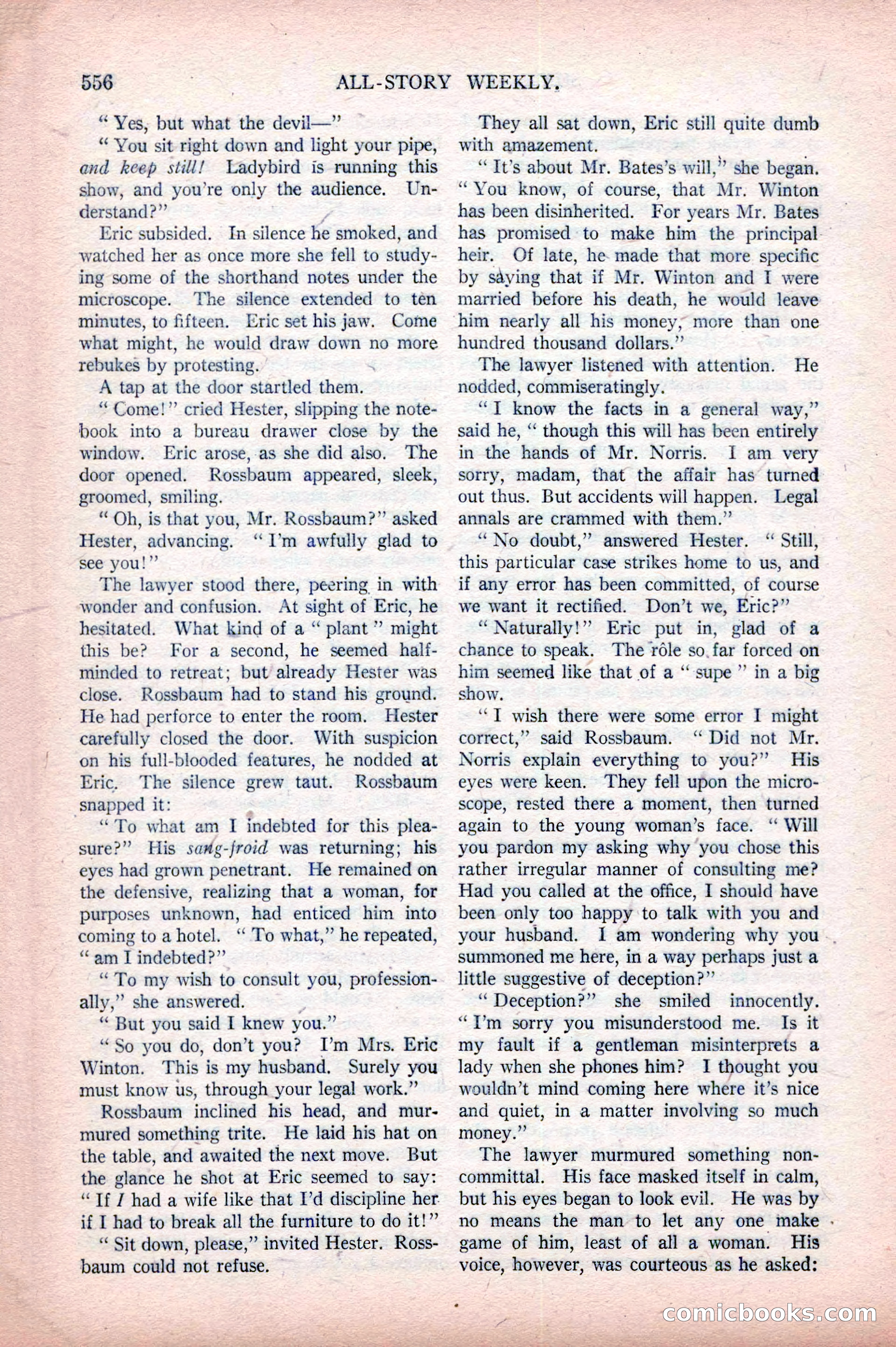 All-Story Weekly, April 5, 1919 — page 38 of 196