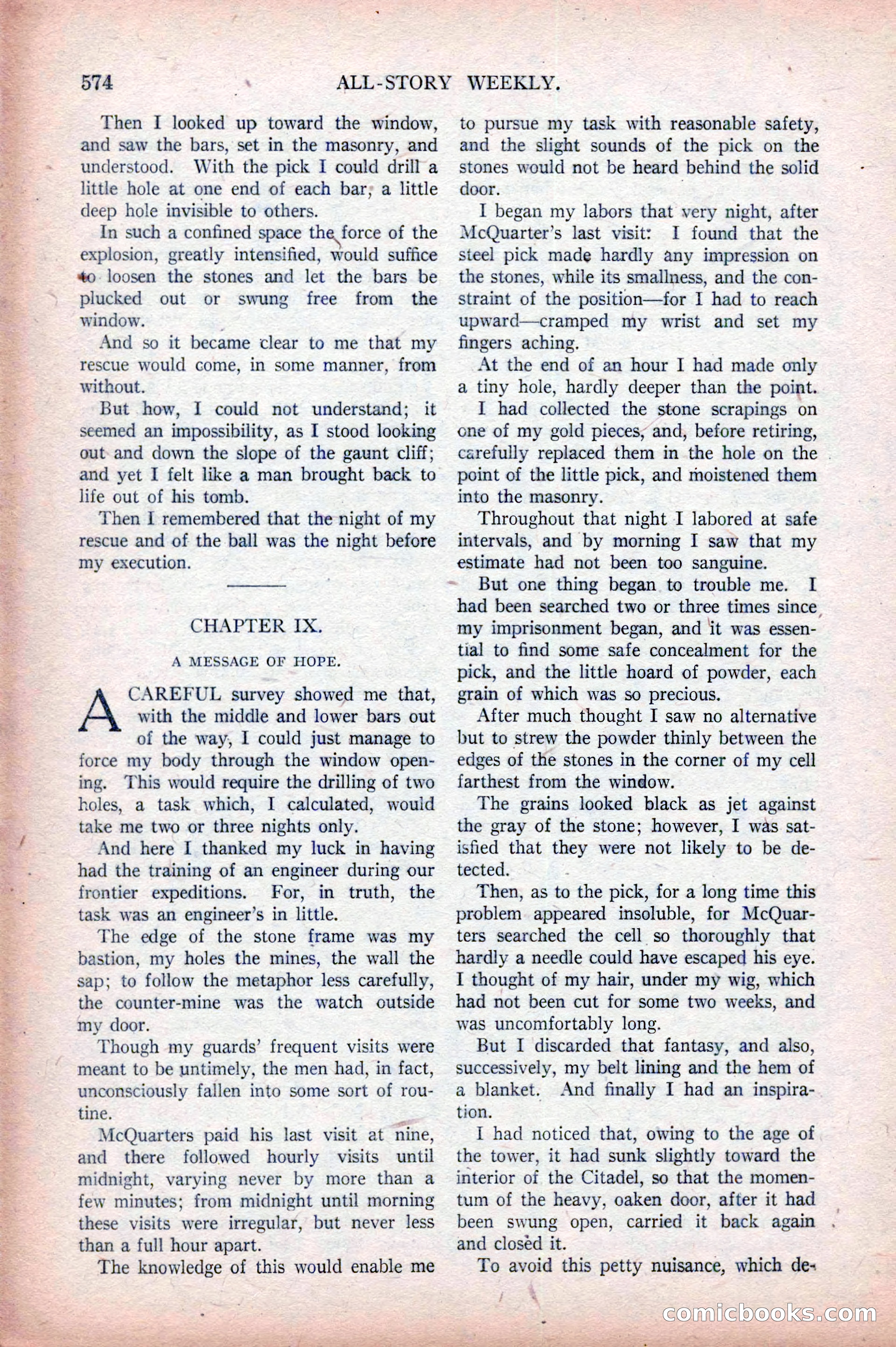 All-Story Weekly, April 5, 1919 — page 56 of 196