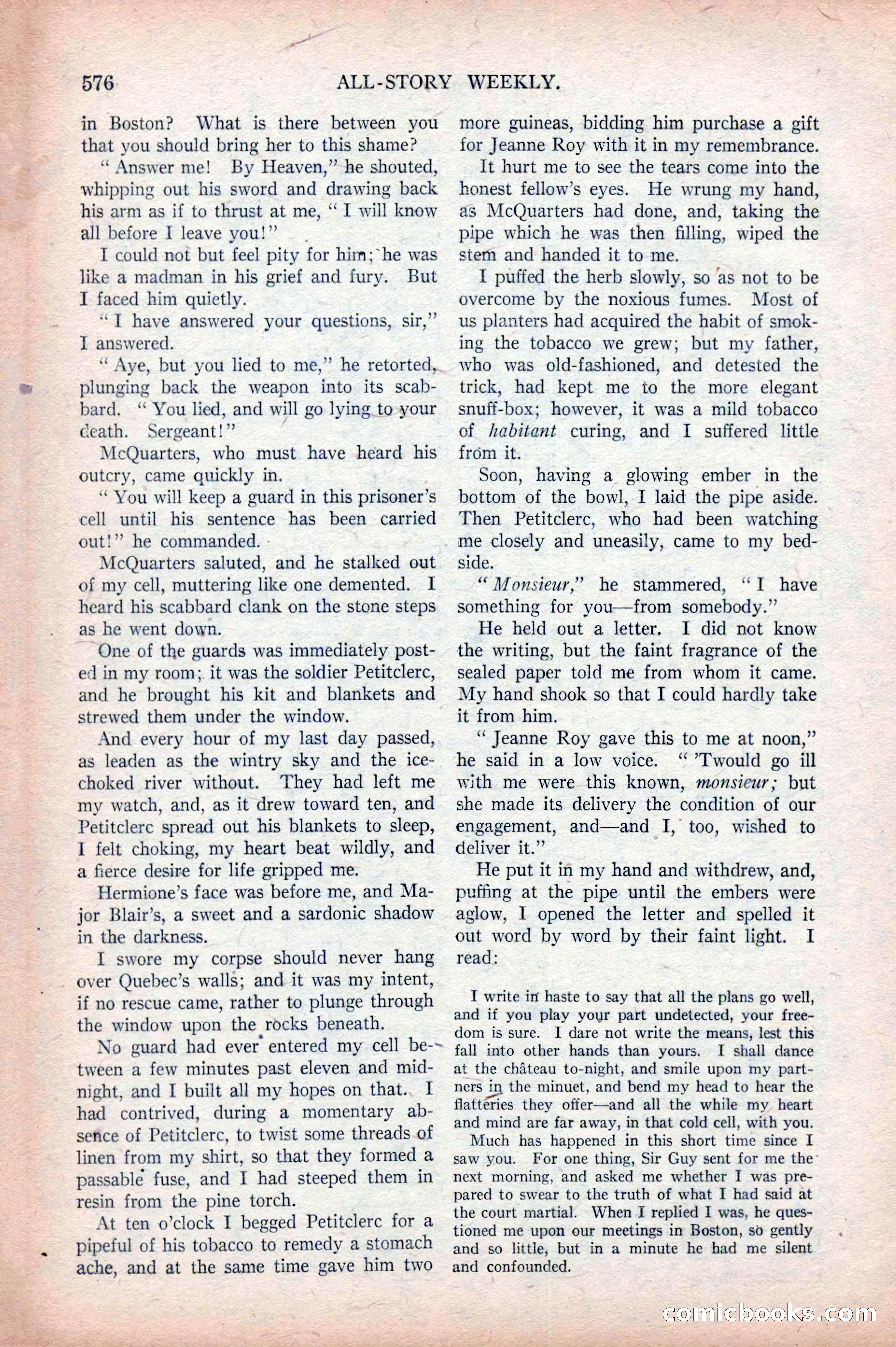 All-Story Weekly, April 5, 1919 — page 58 of 196
