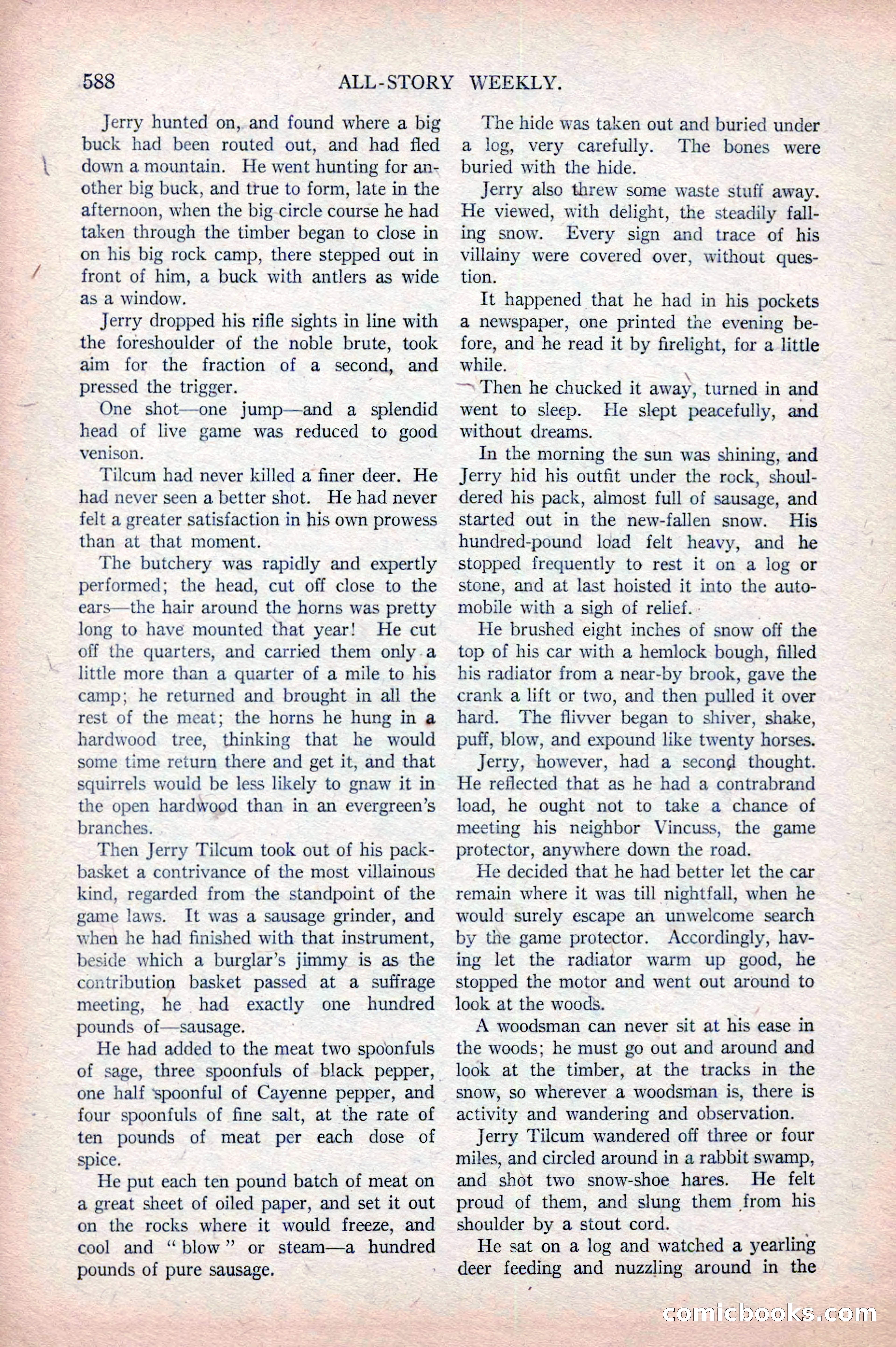 All-Story Weekly, April 5, 1919 — page 70 of 196