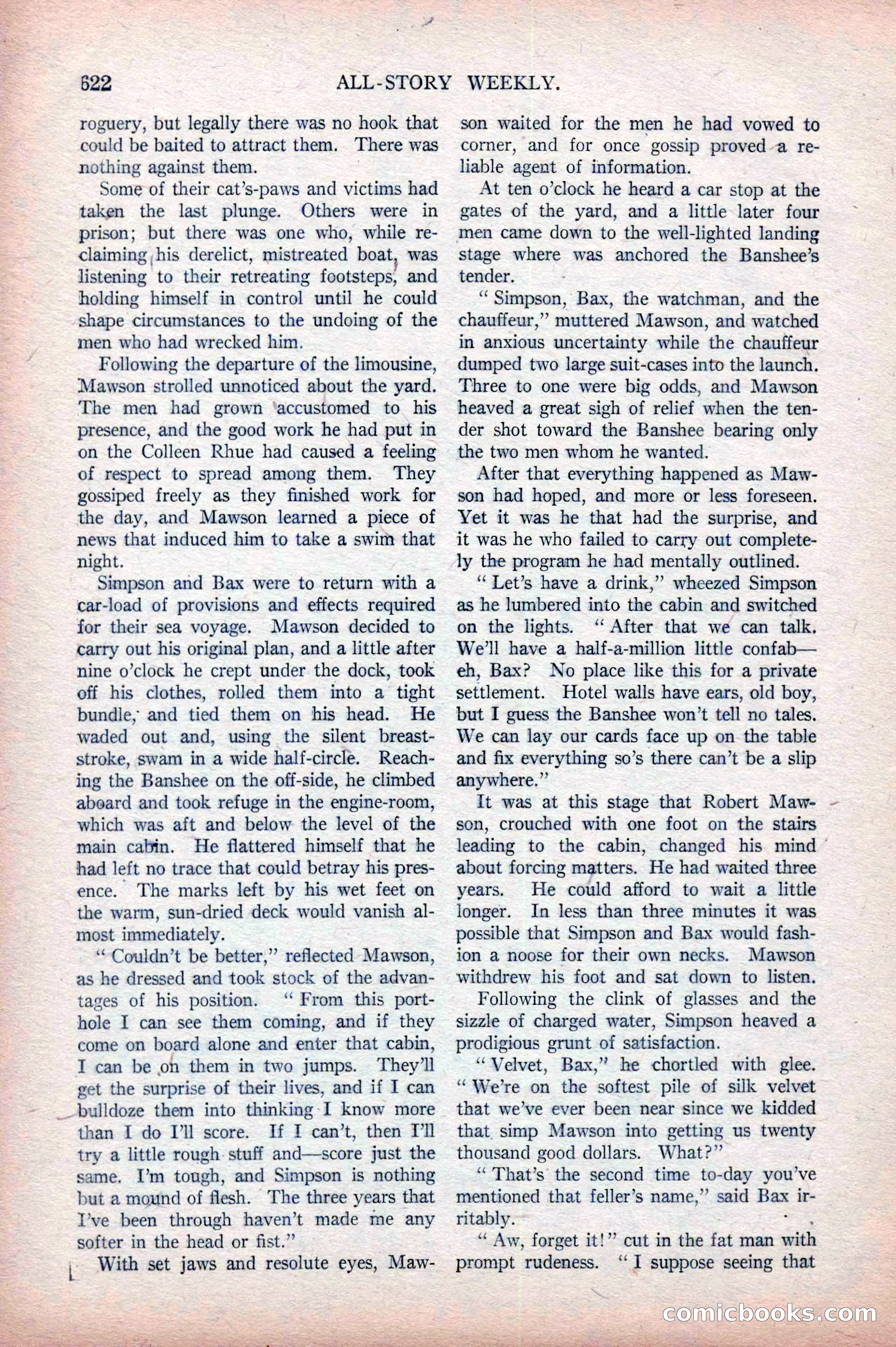 All-Story Weekly, April 5, 1919 — page 104 of 196