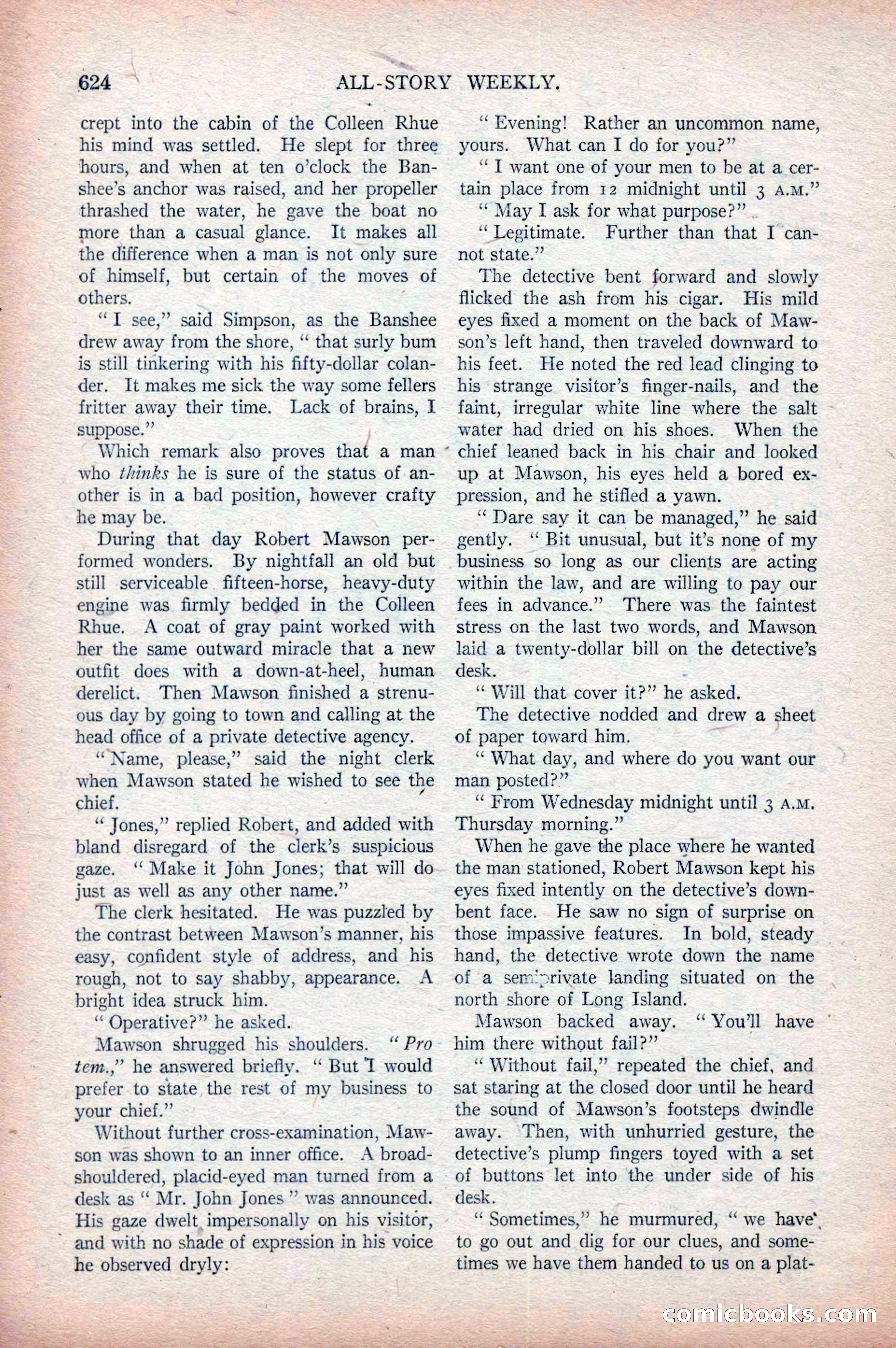 All-Story Weekly, April 5, 1919 — page 106 of 196