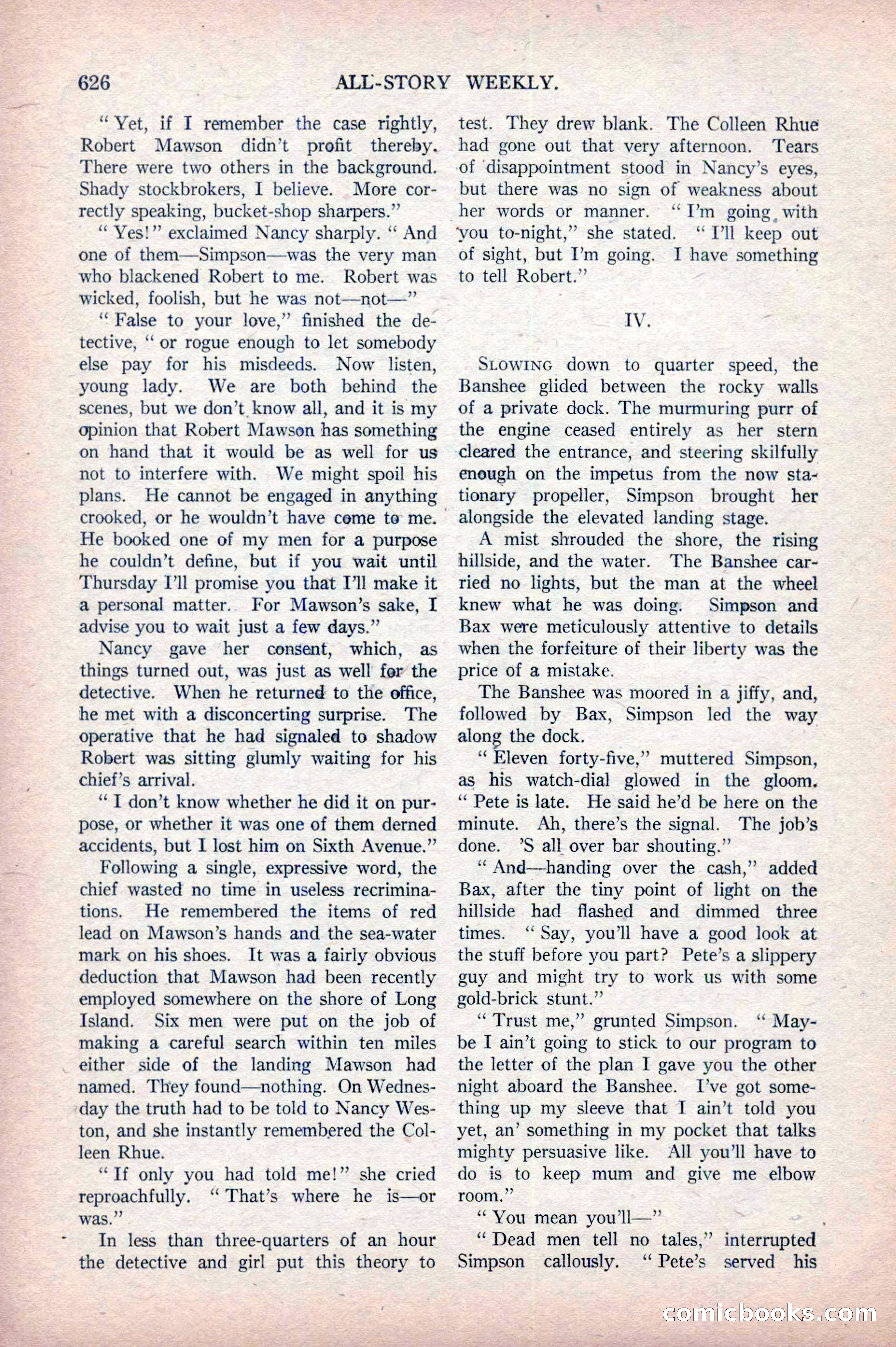 All-Story Weekly, April 5, 1919 — page 108 of 196