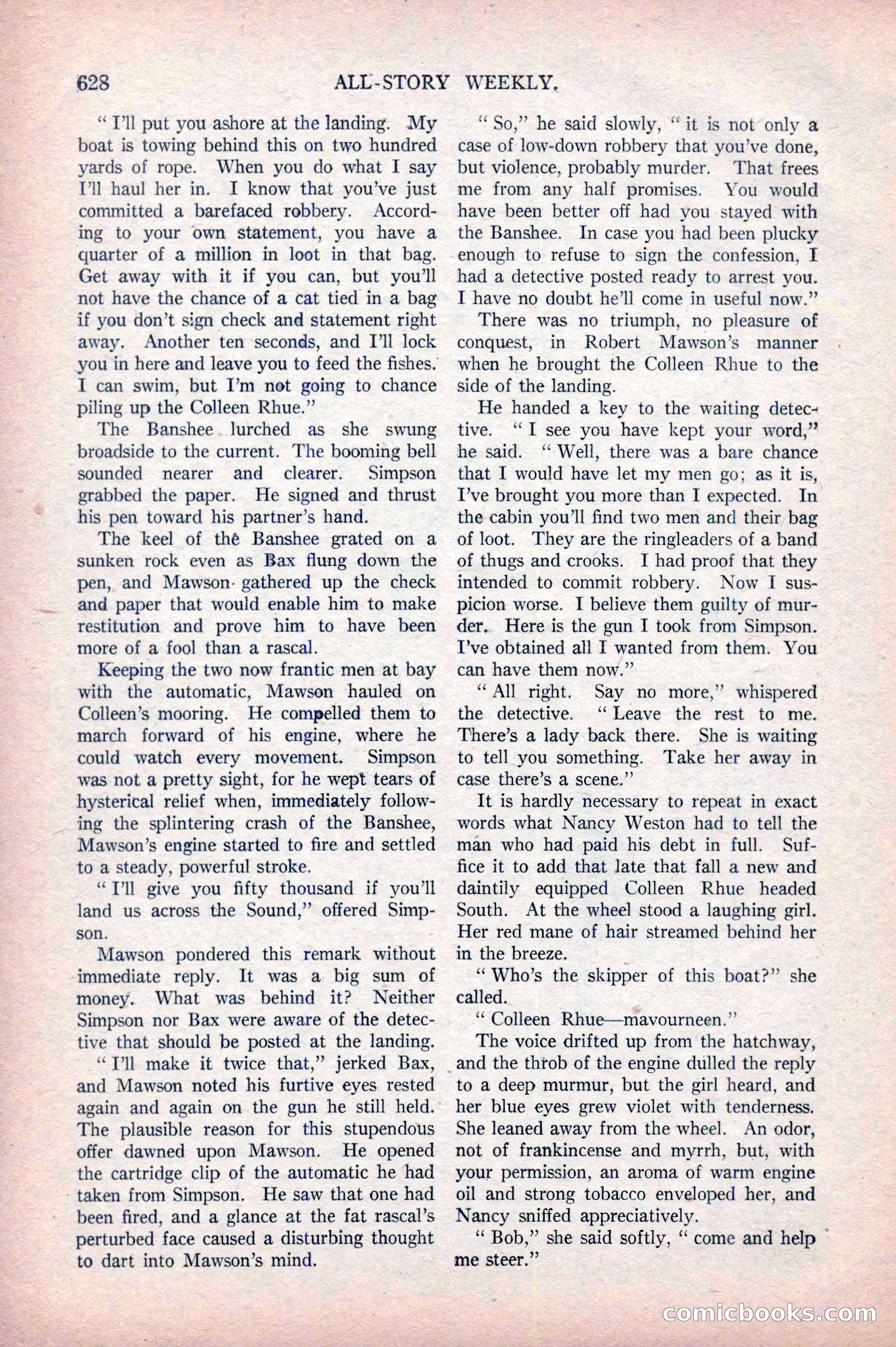 All-Story Weekly, April 5, 1919 — page 110 of 196