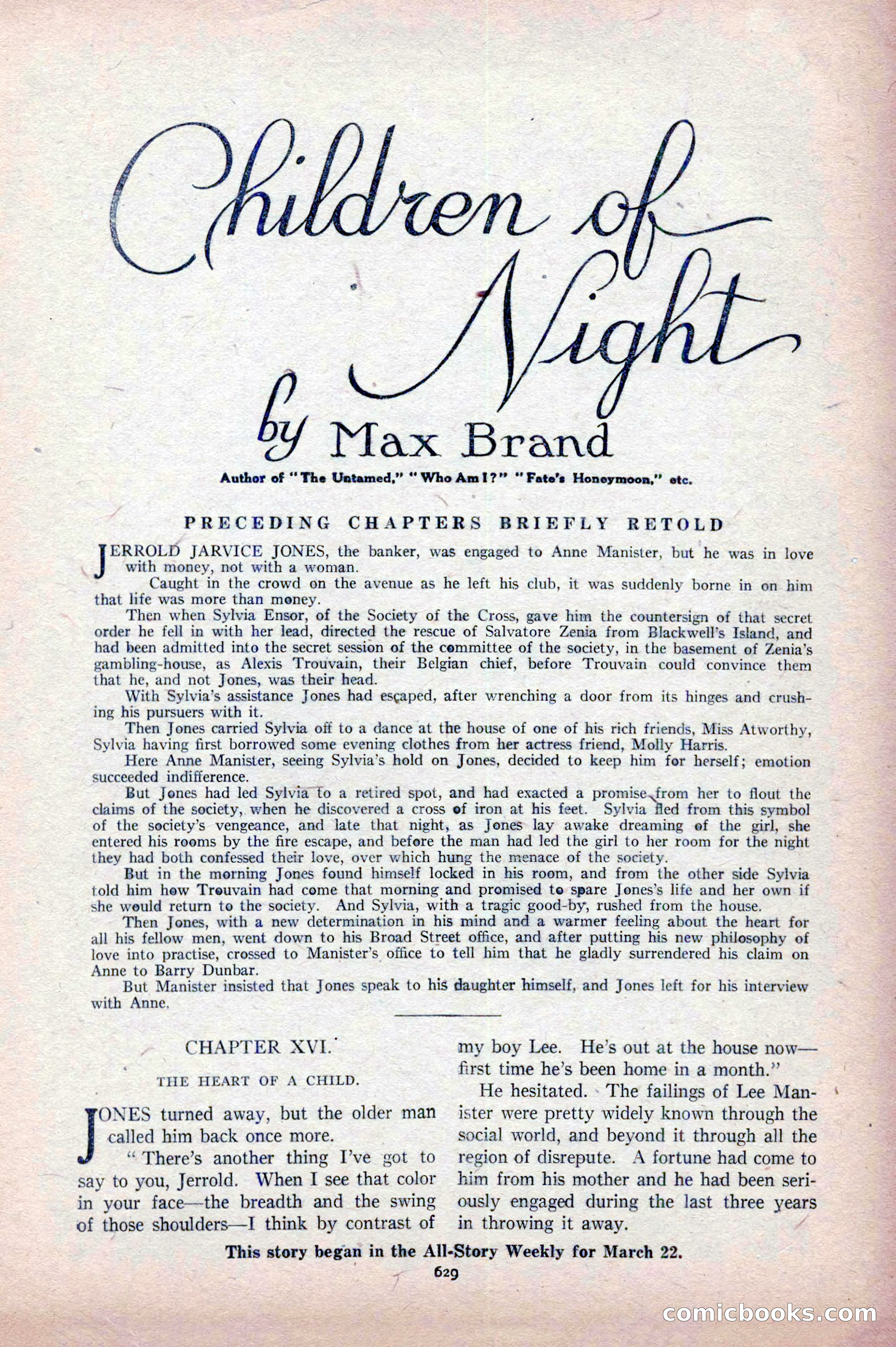 All-Story Weekly, April 5, 1919 — page 111 of 196