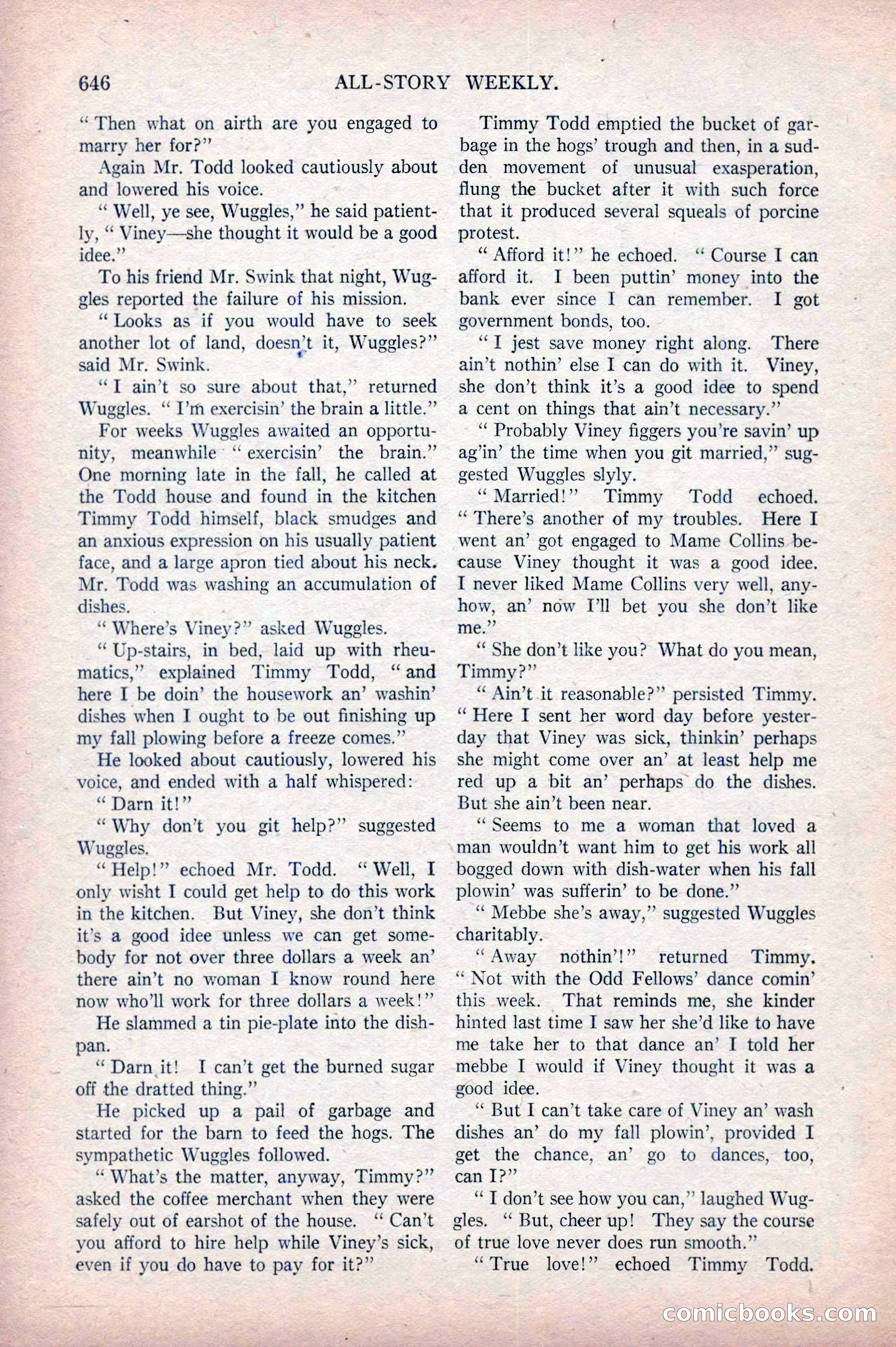 All-Story Weekly, April 5, 1919 — page 128 of 196