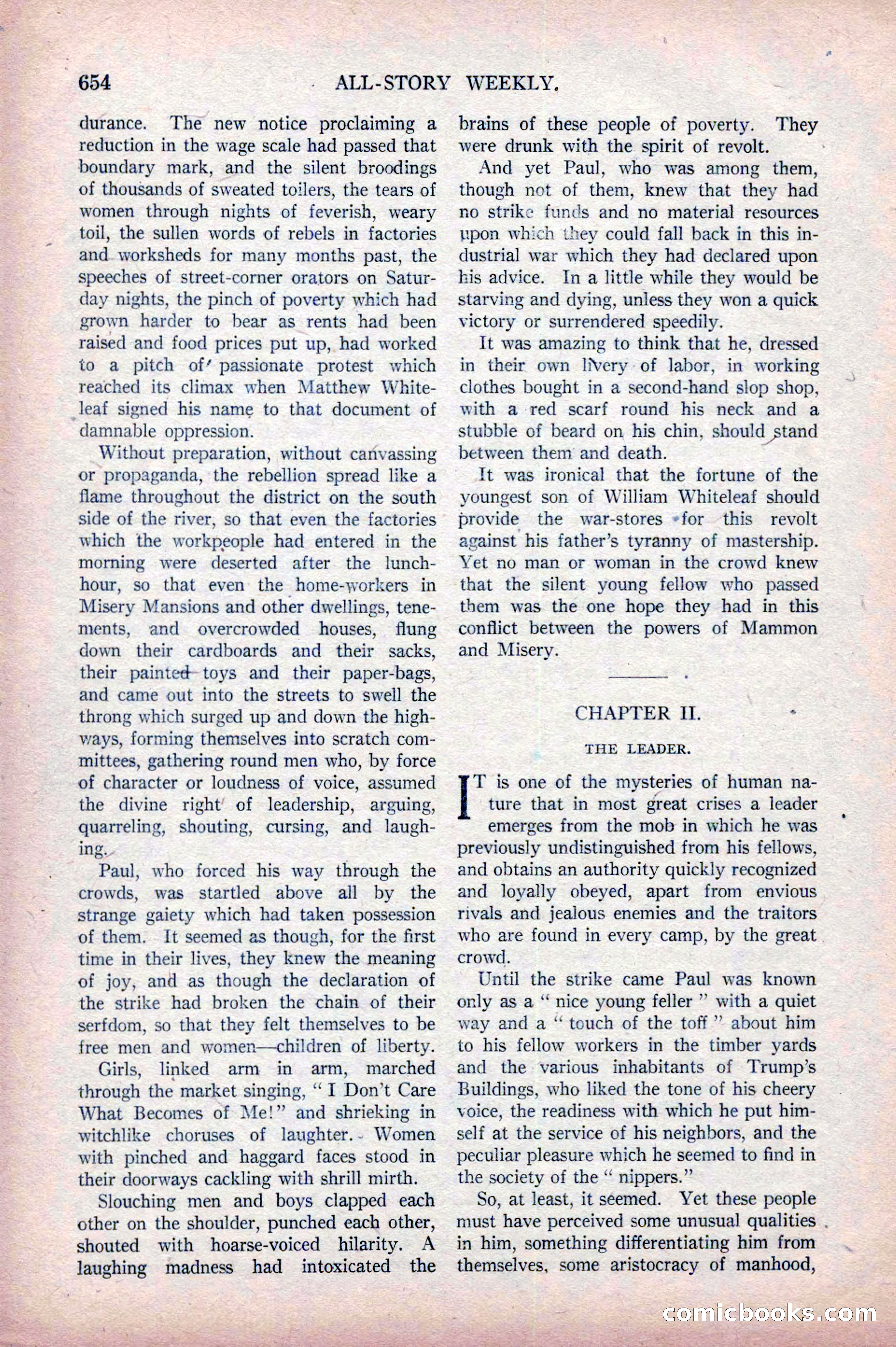 All-Story Weekly, April 5, 1919 — page 136 of 196