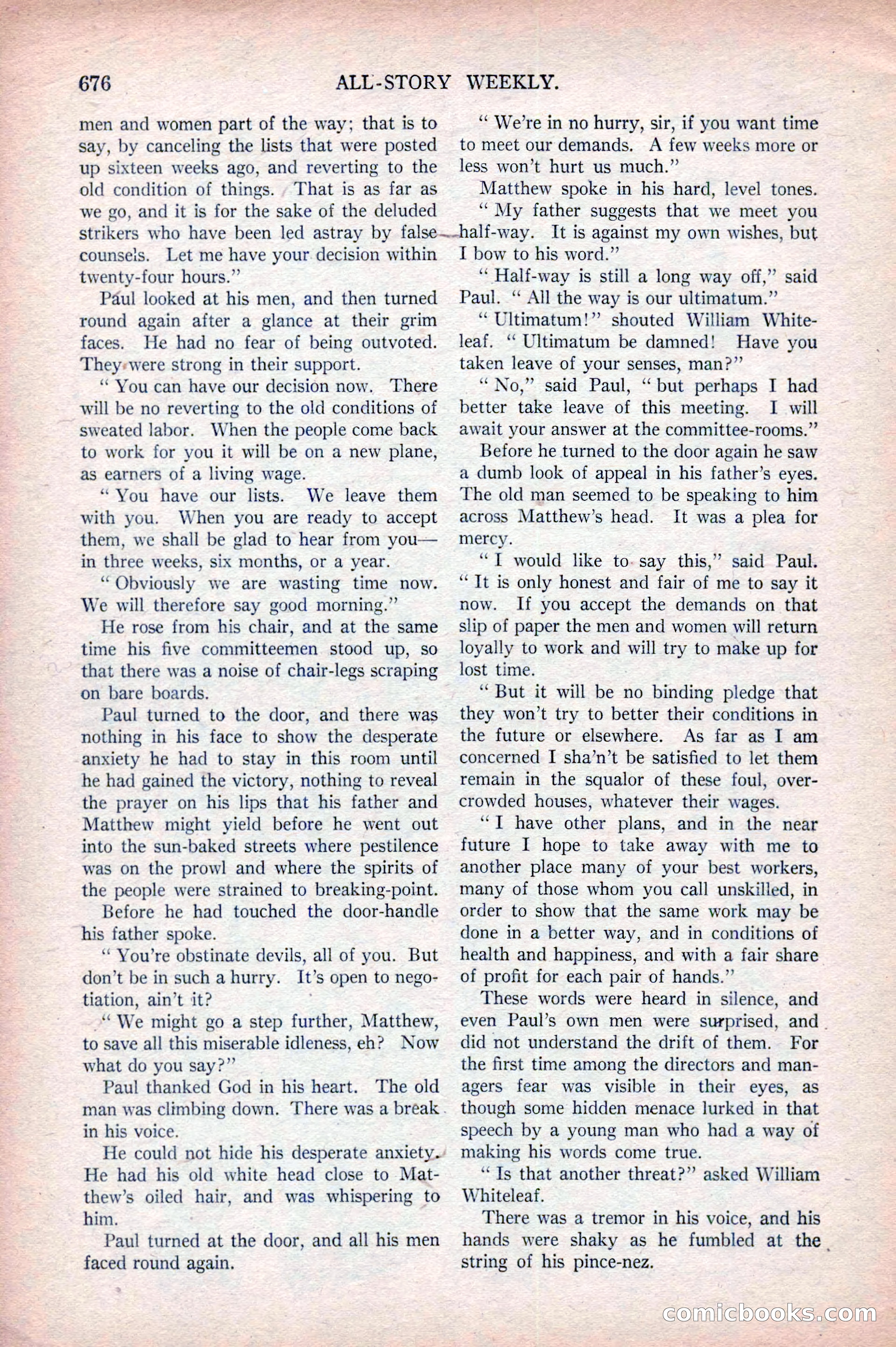 All-Story Weekly, April 5, 1919 — page 158 of 196
