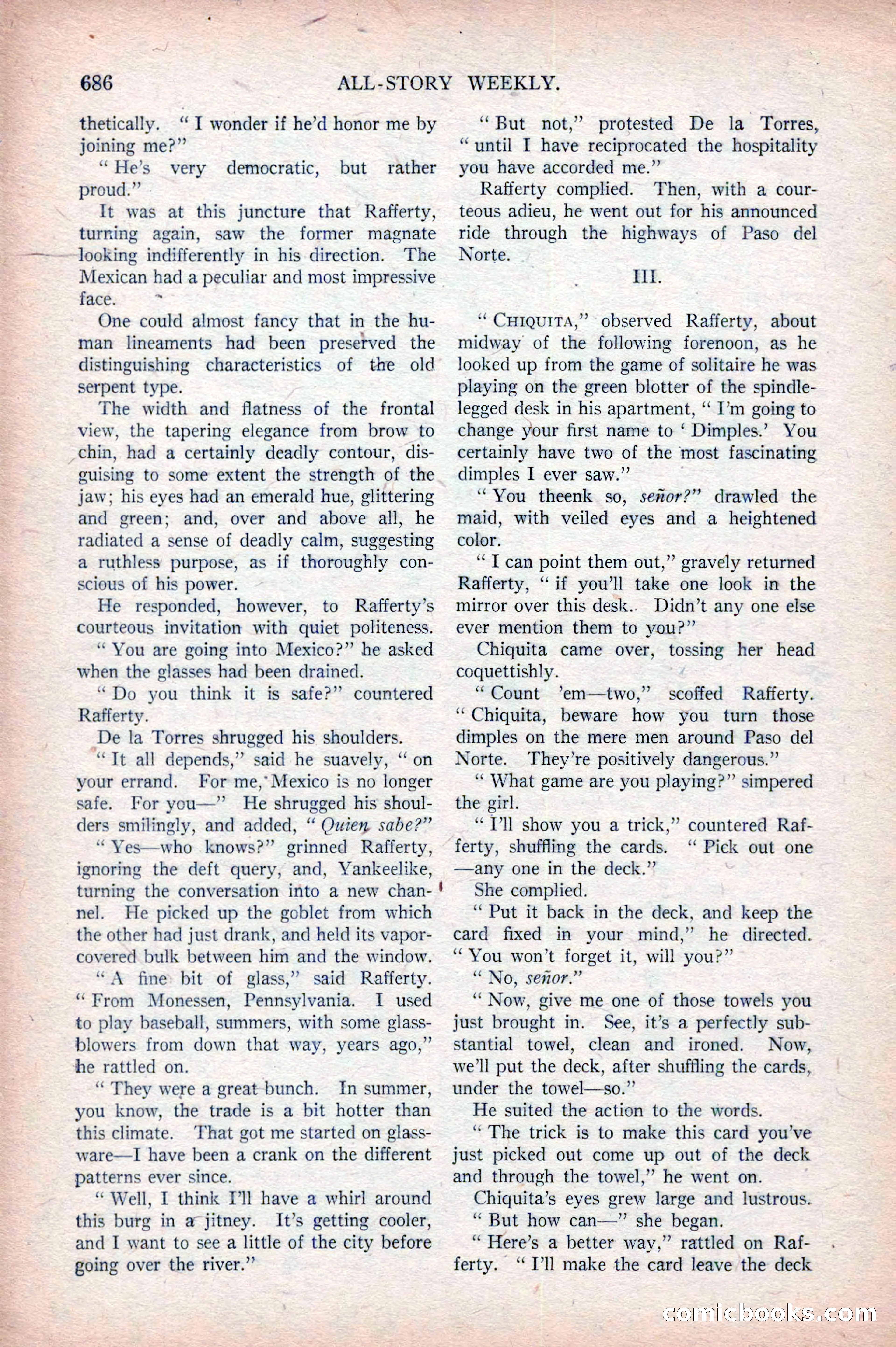 All-Story Weekly, April 5, 1919 — page 168 of 196