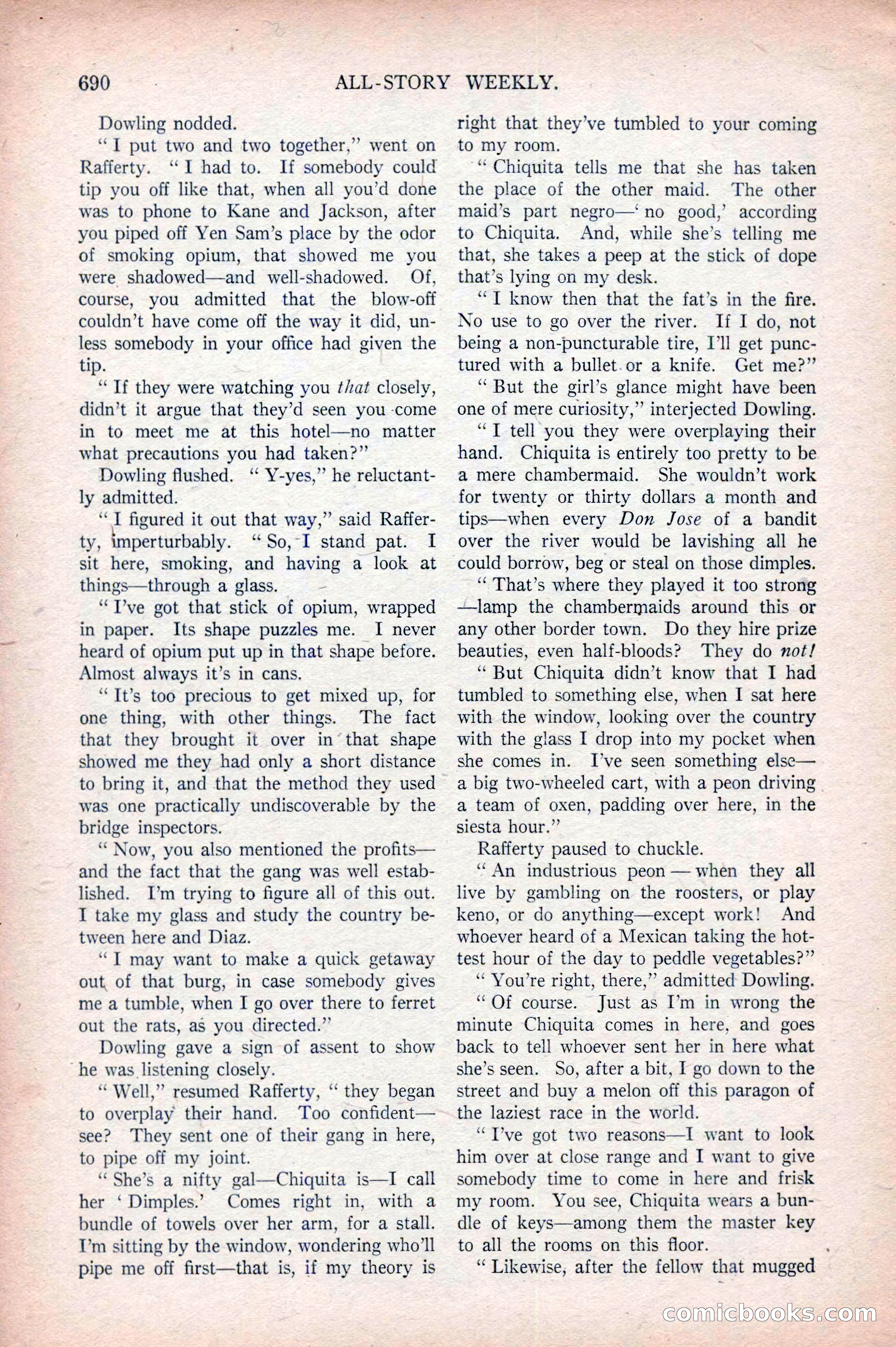 All-Story Weekly, April 5, 1919 — page 172 of 196
