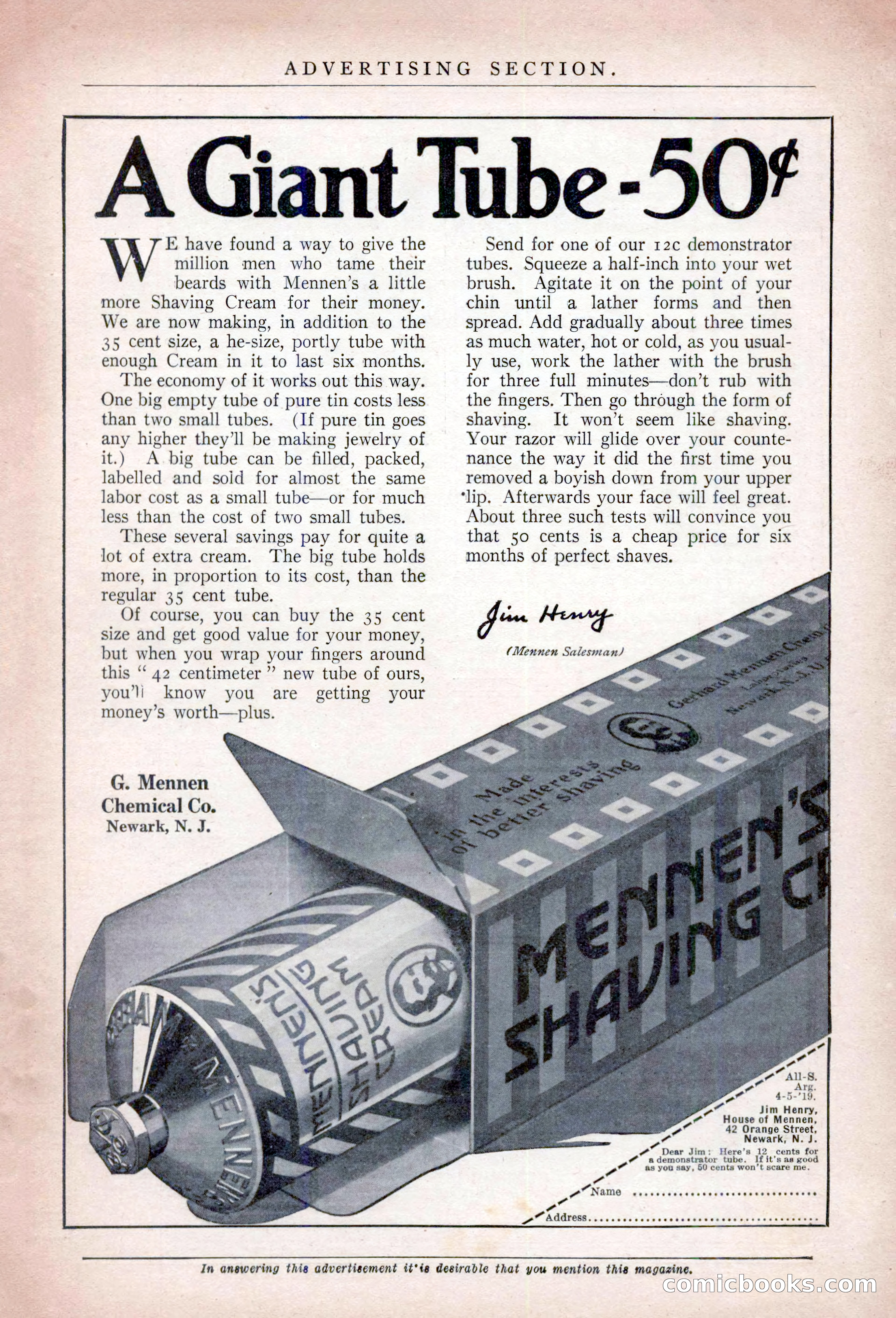 All-Story Weekly, April 5, 1919 — page 187 of 196