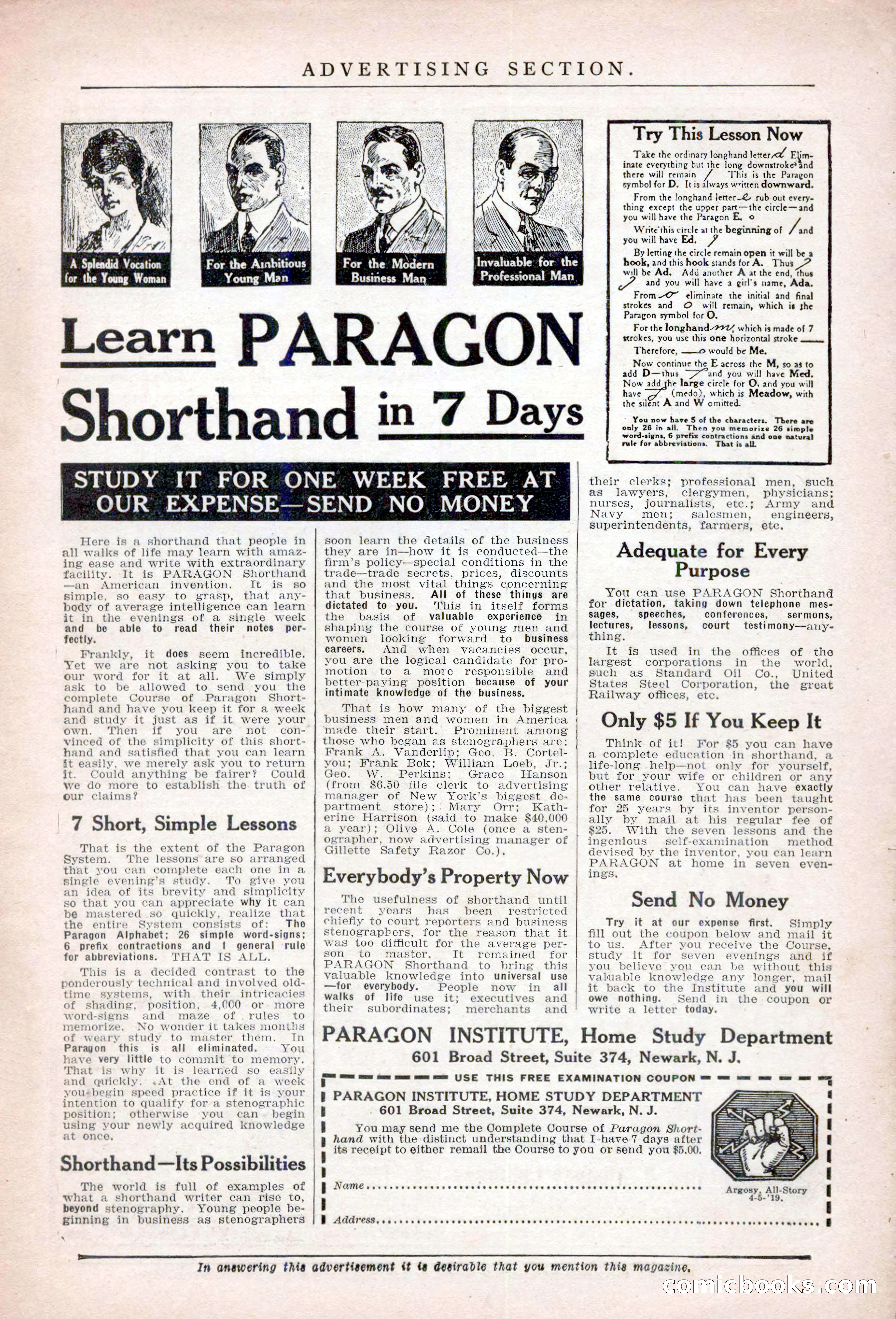 All-Story Weekly, April 5, 1919 — page 189 of 196