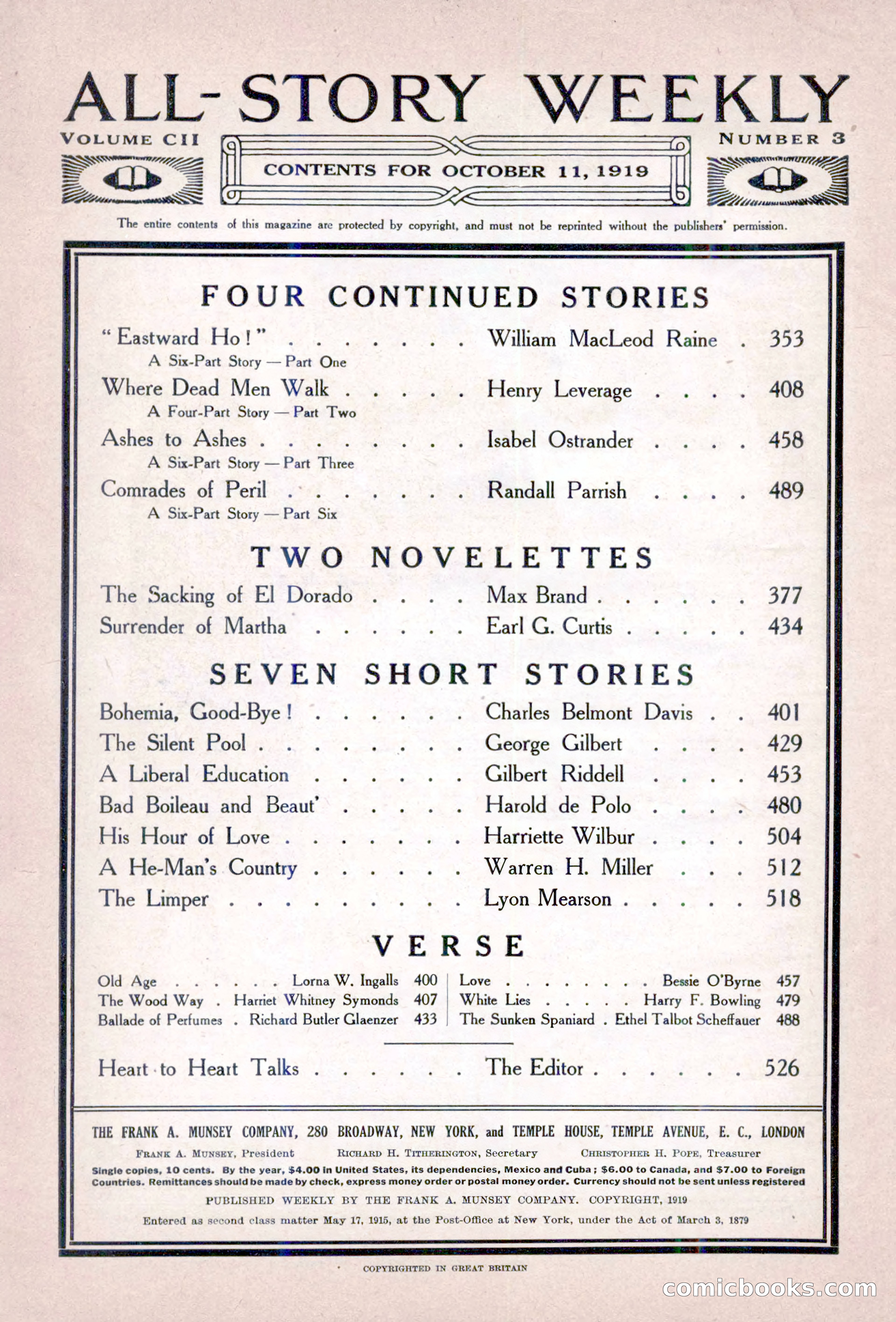 All-Story Weekly, Vol. 102, No. 3 — page 4 of 200