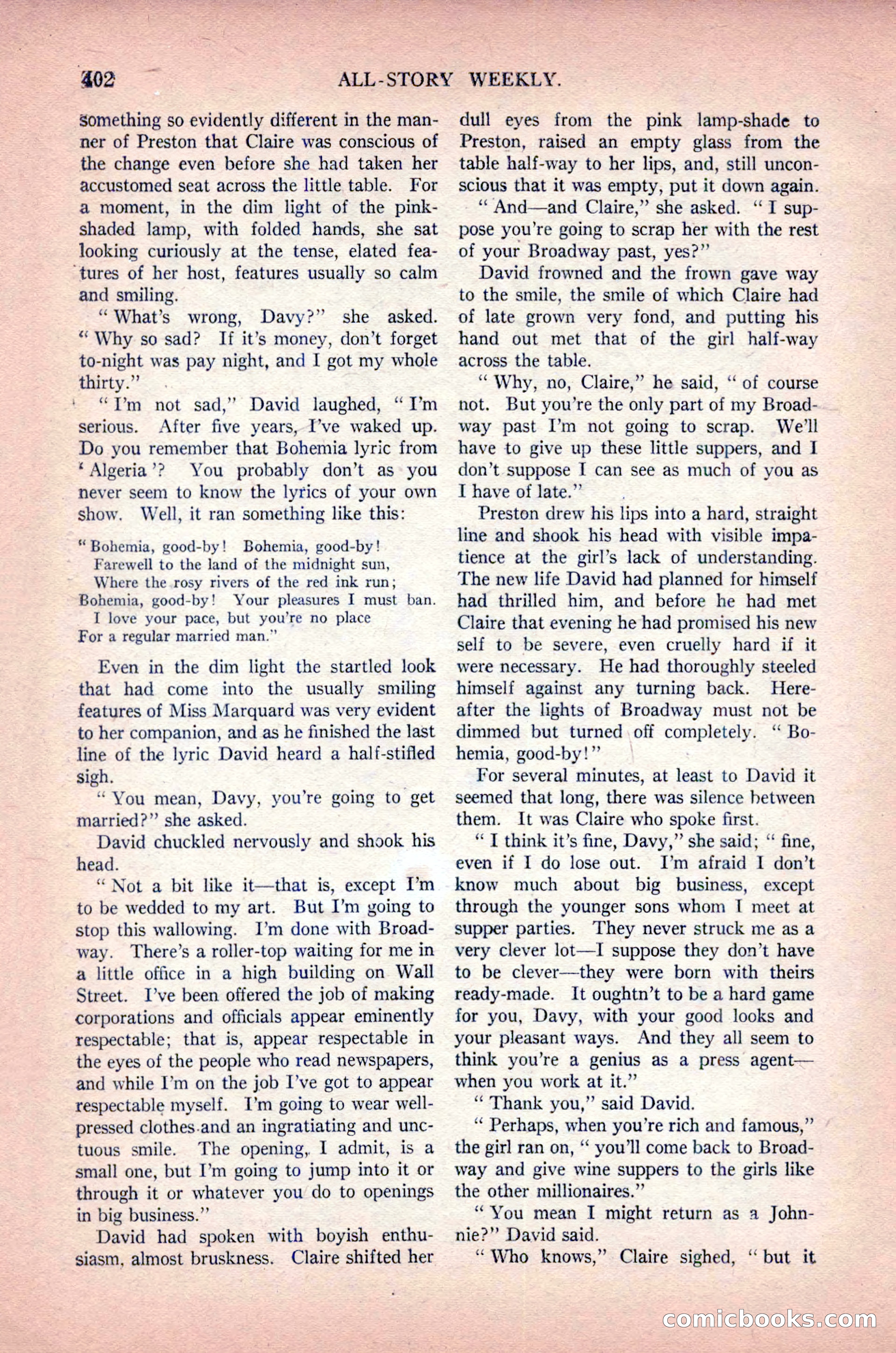 All-Story Weekly, Vol. 102, No. 3 — page 60 of 200
