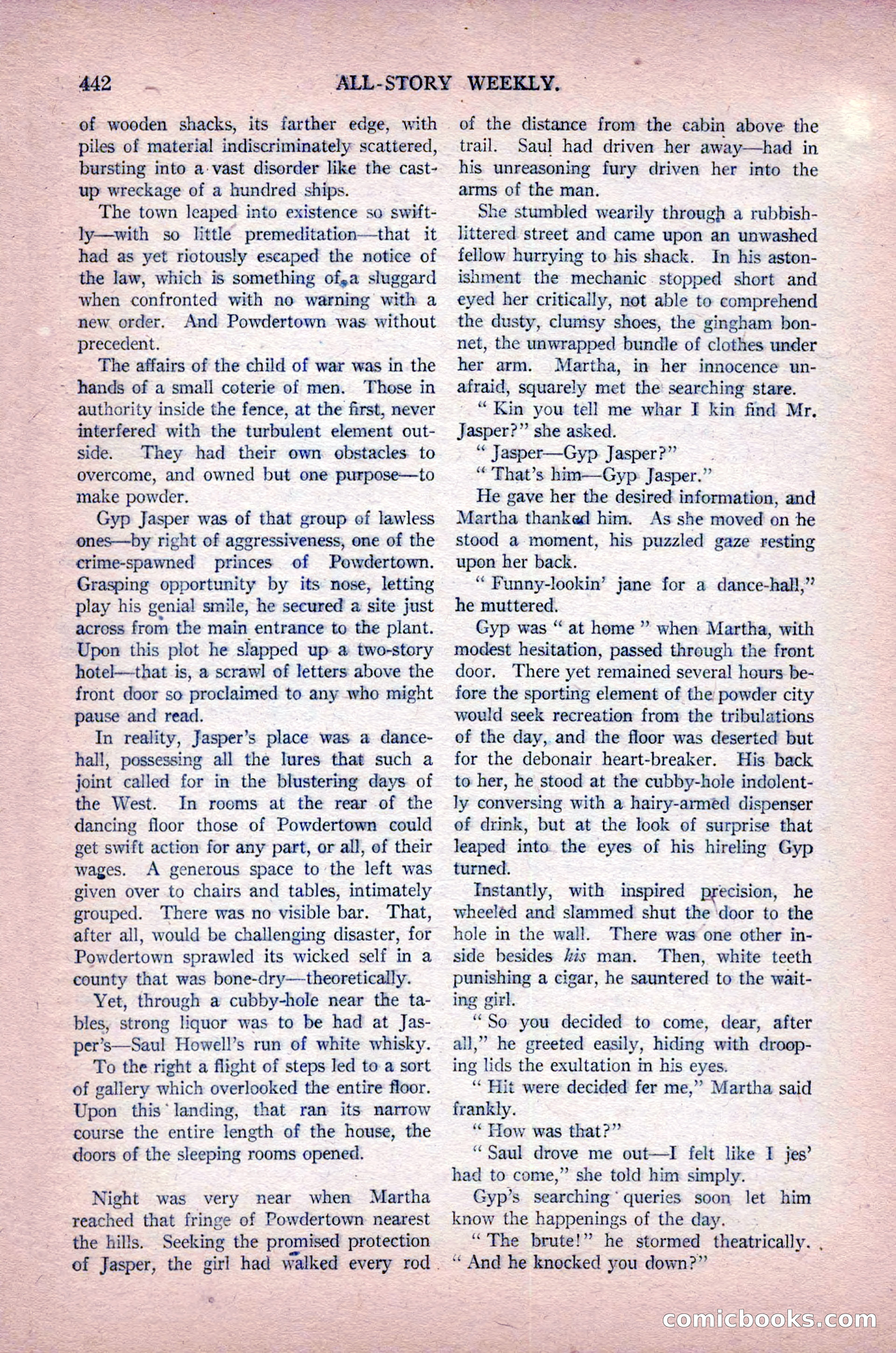All-Story Weekly, Vol. 102, No. 3 — page 100 of 200