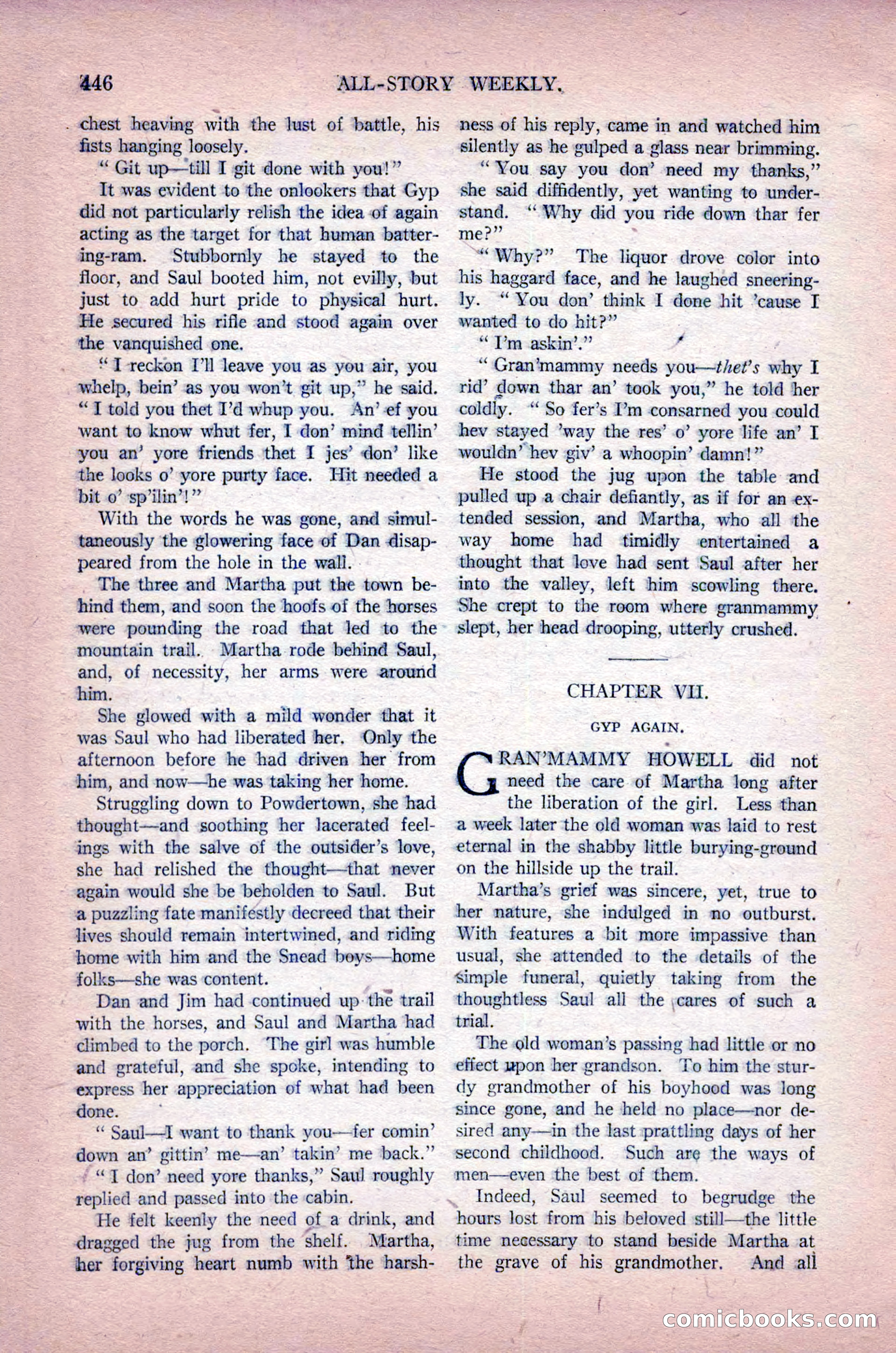 All-Story Weekly, Vol. 102, No. 3 — page 104 of 200