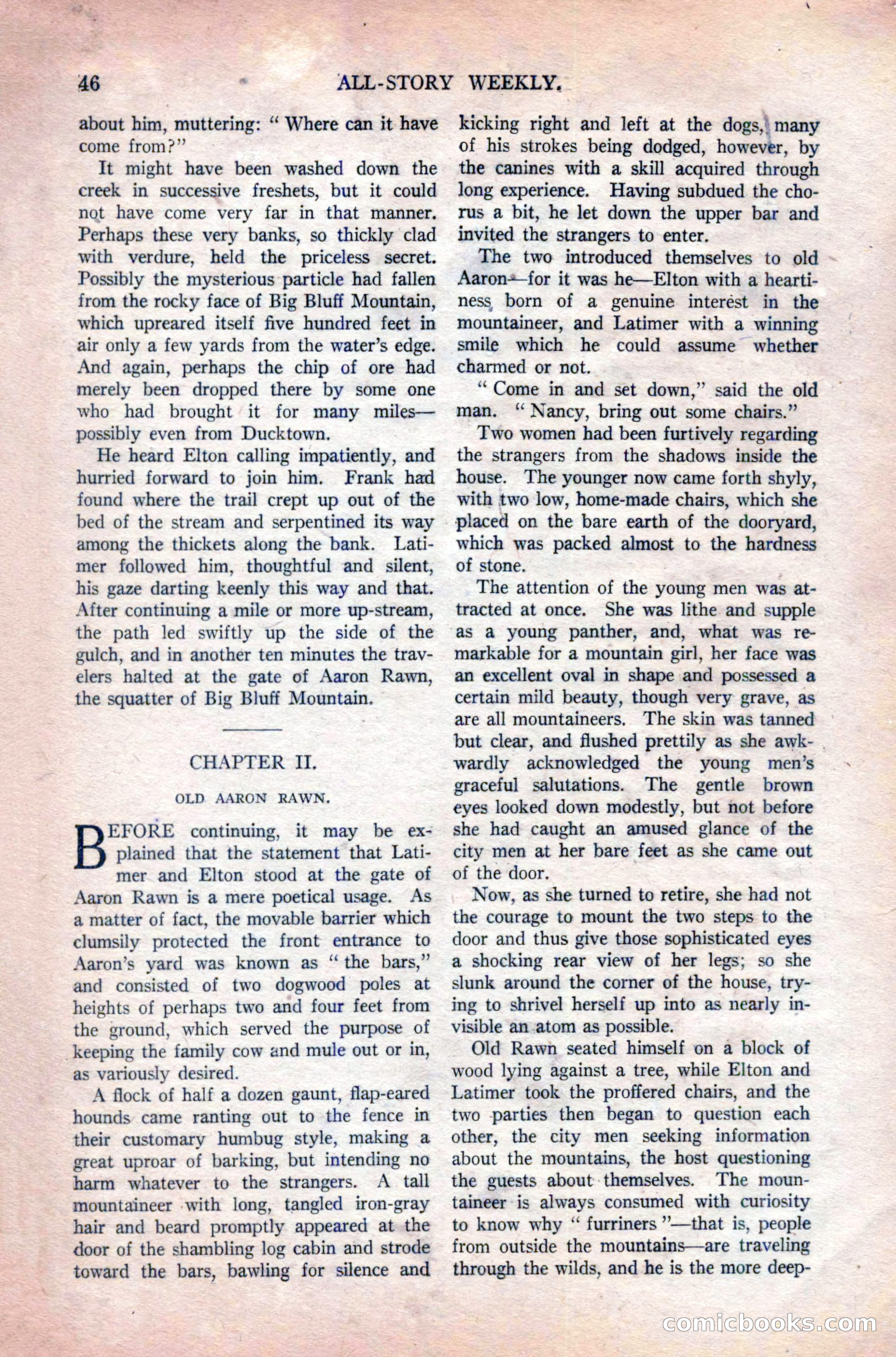 All-Story Weekly, Vol. 108 No. 1 — page 56 of 180