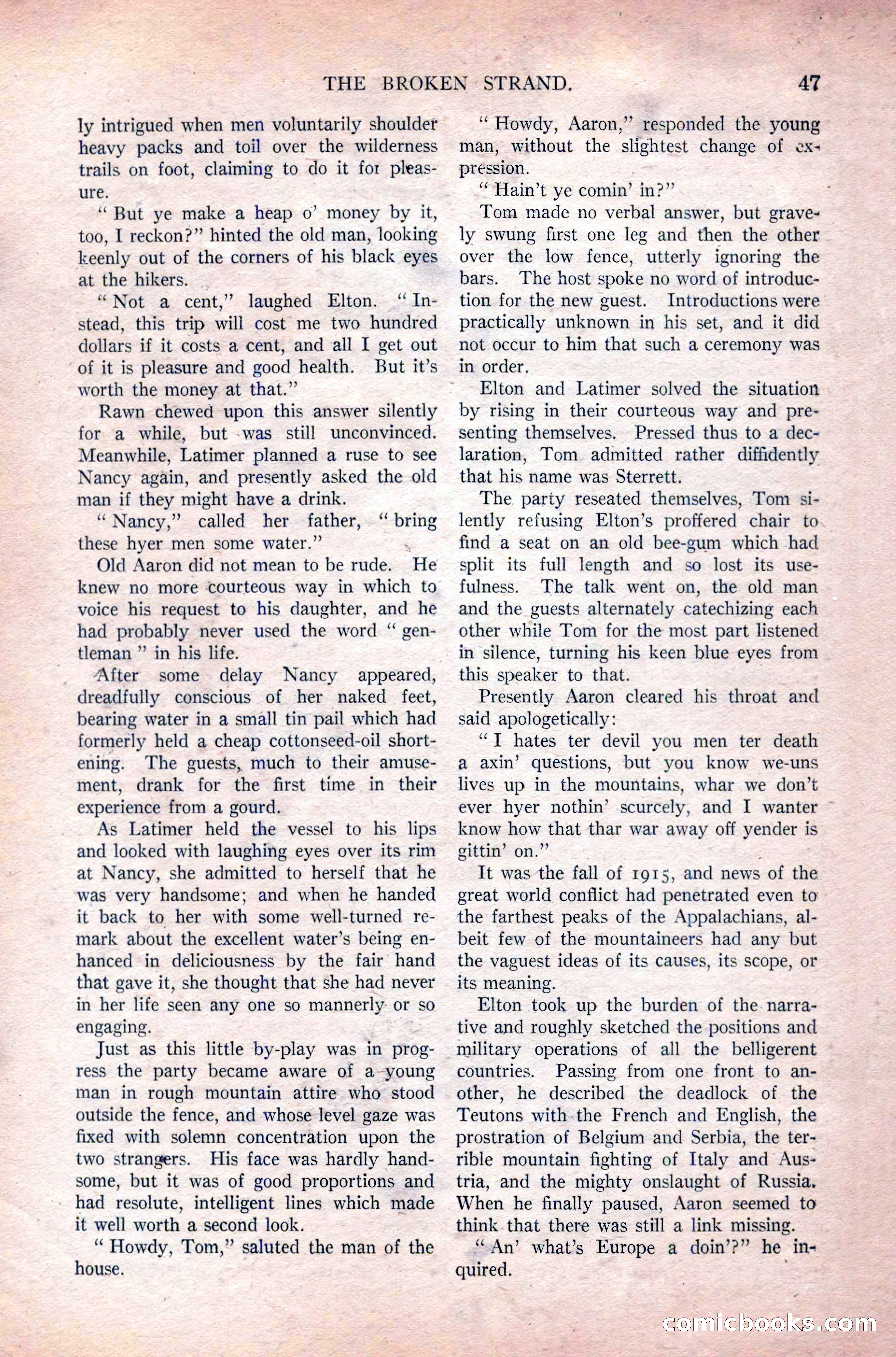 All-Story Weekly, Vol. 108 No. 1 — page 57 of 180