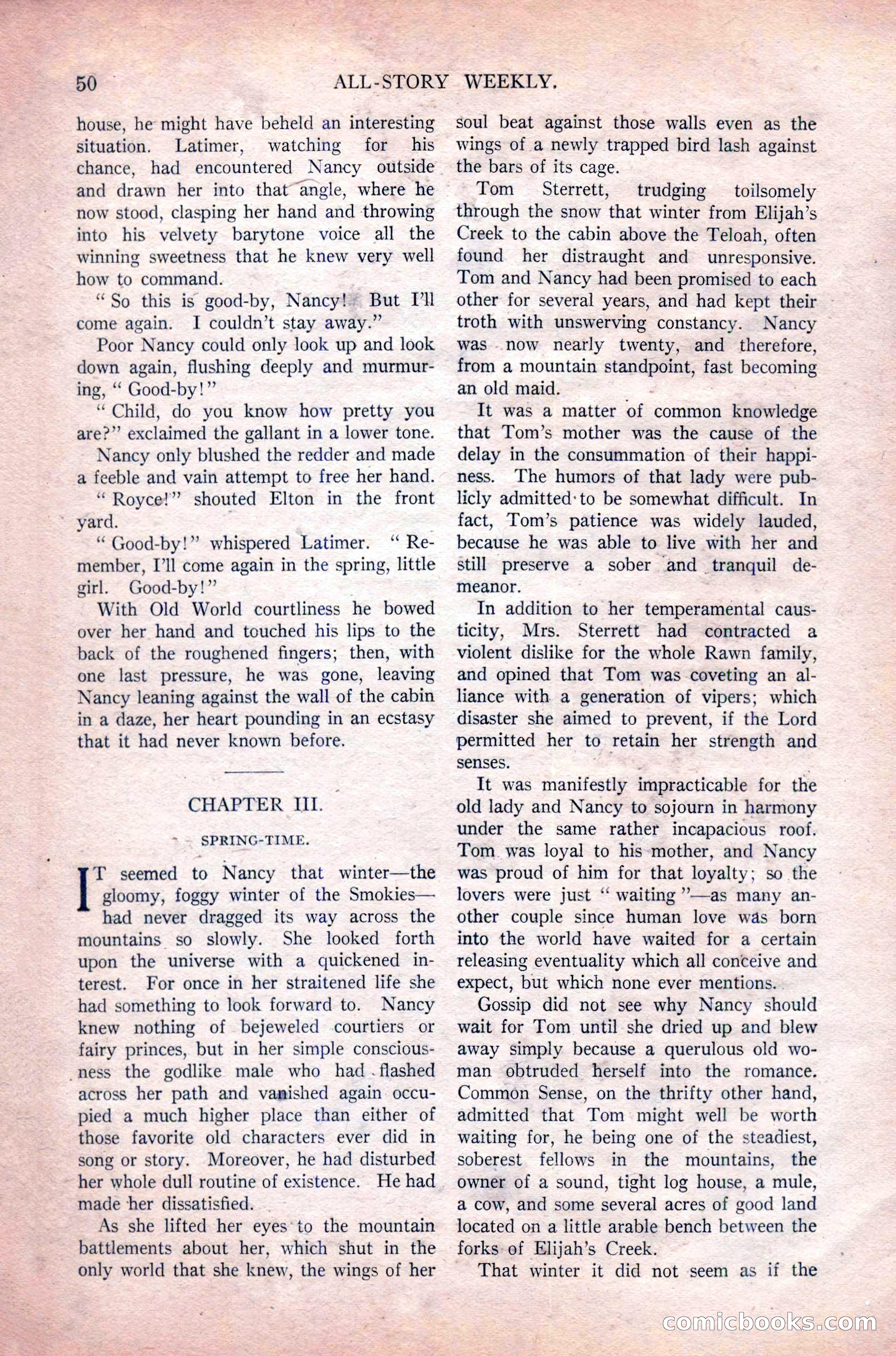 All-Story Weekly, Vol. 108 No. 1 — page 60 of 180