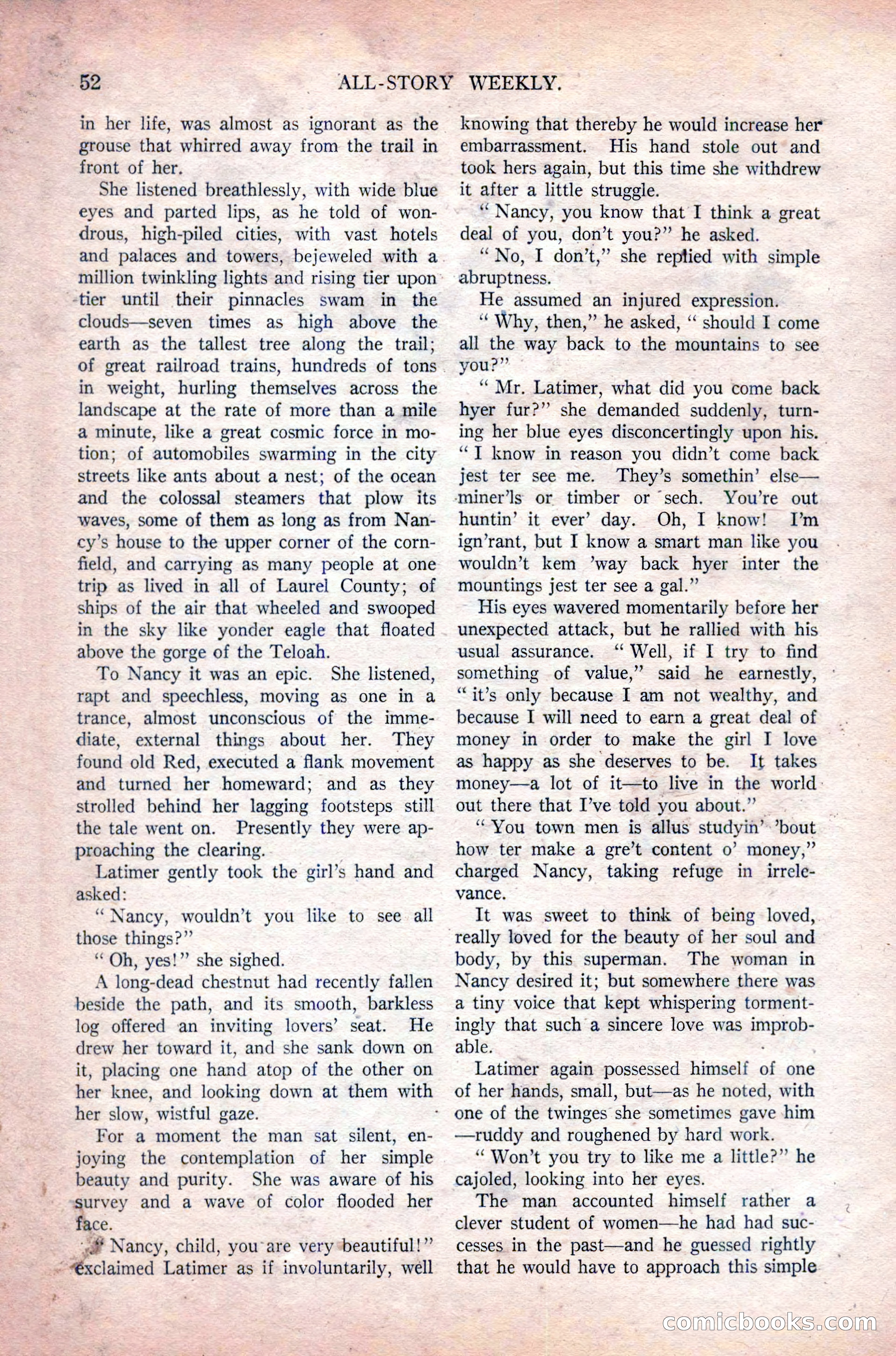 All-Story Weekly, Vol. 108 No. 1 — page 62 of 180