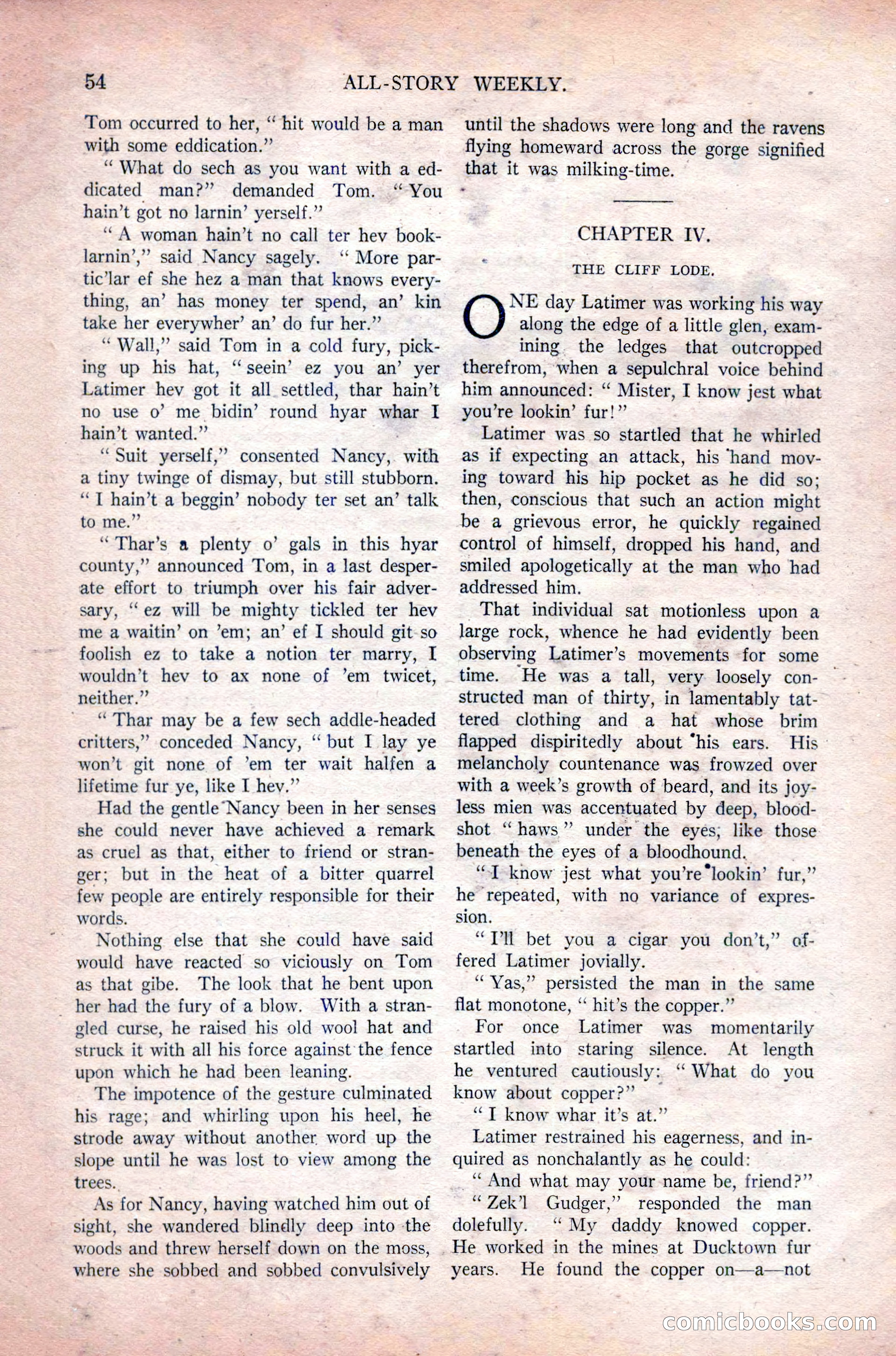 All-Story Weekly, Vol. 108 No. 1 — page 64 of 180