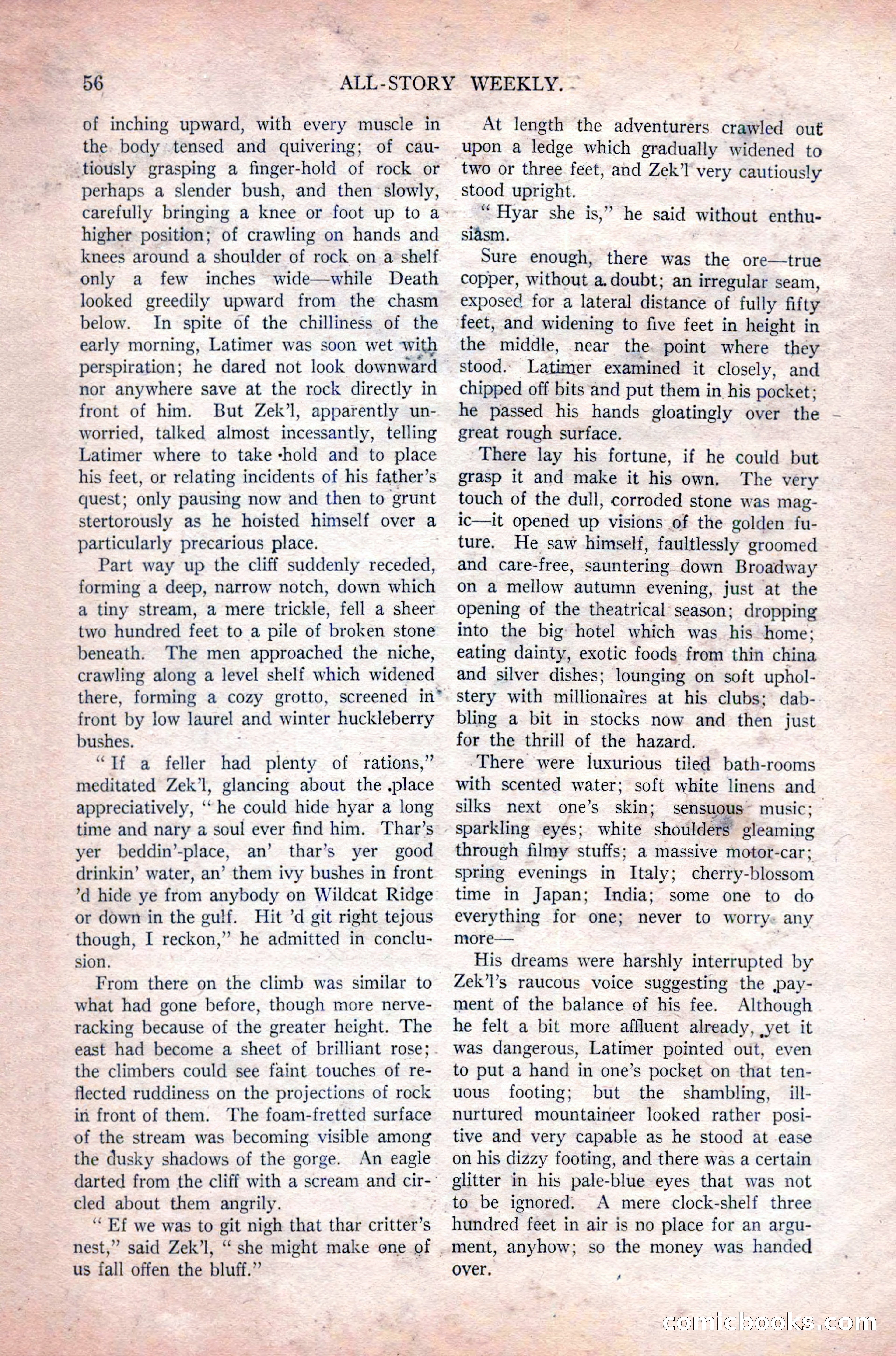 All-Story Weekly, Vol. 108 No. 1 — page 66 of 180