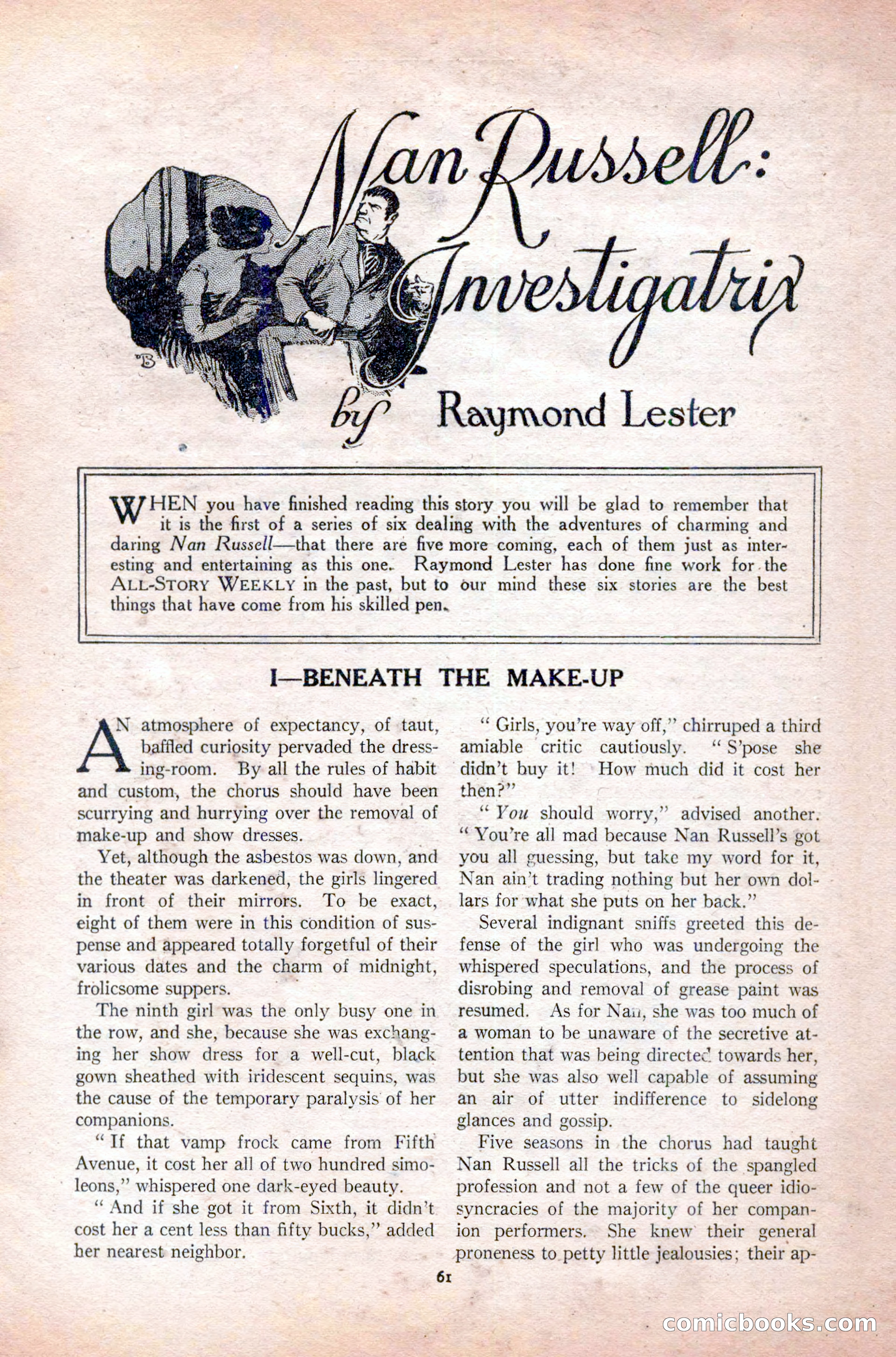 All-Story Weekly, Vol. 108 No. 1 — page 71 of 180