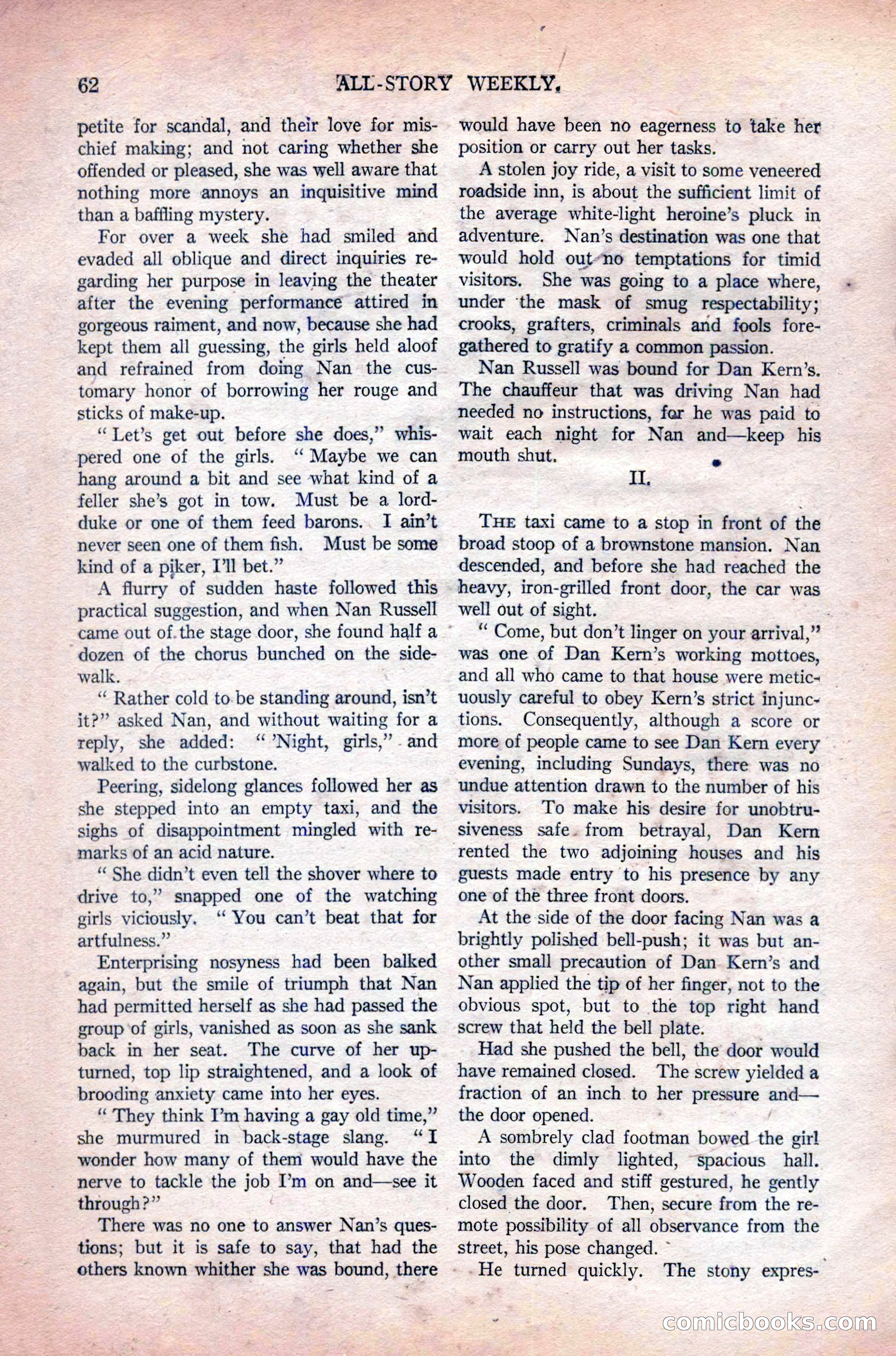 All-Story Weekly, Vol. 108 No. 1 — page 72 of 180