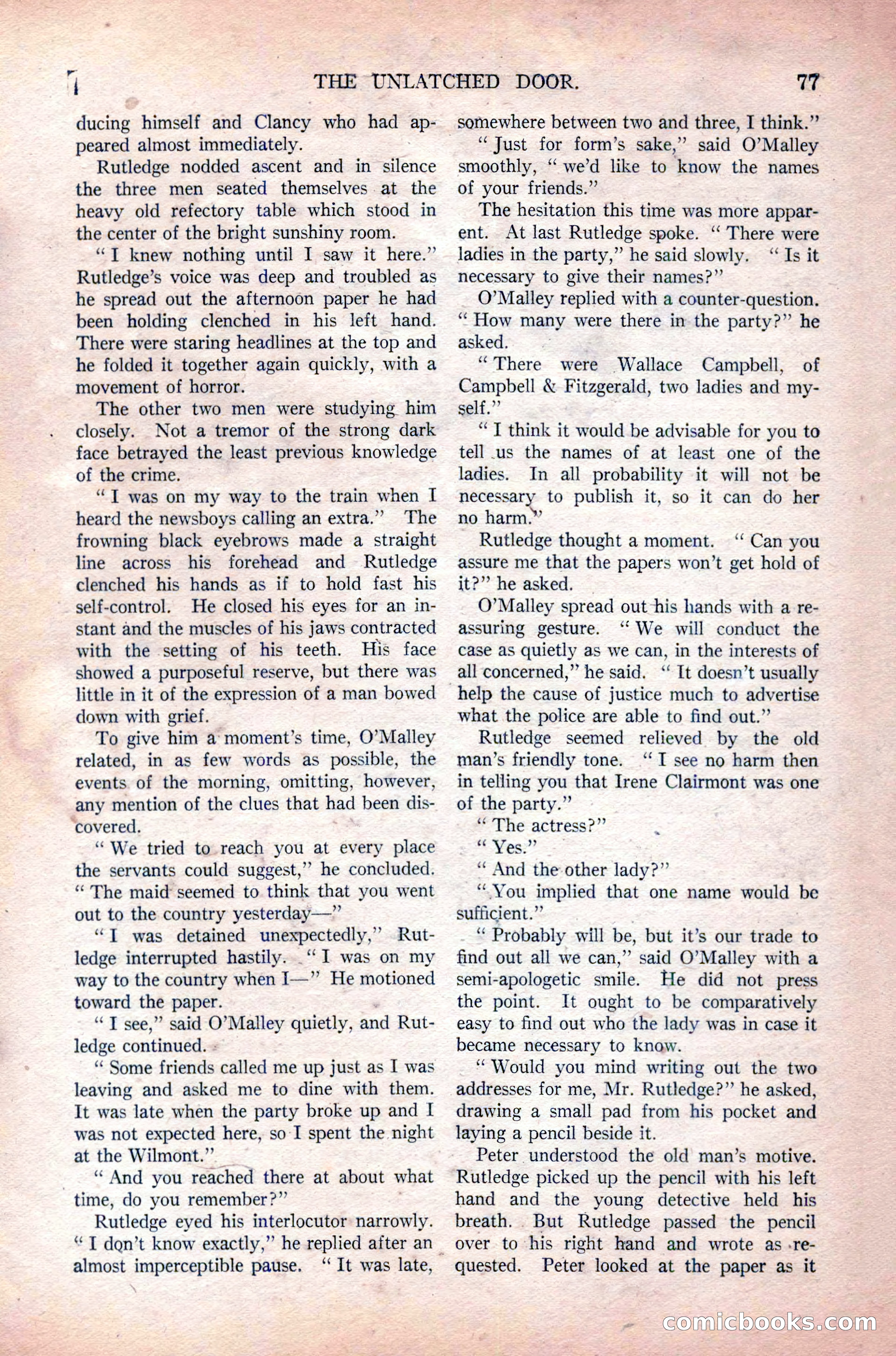 All-Story Weekly, Vol. 108 No. 1 — page 87 of 180
