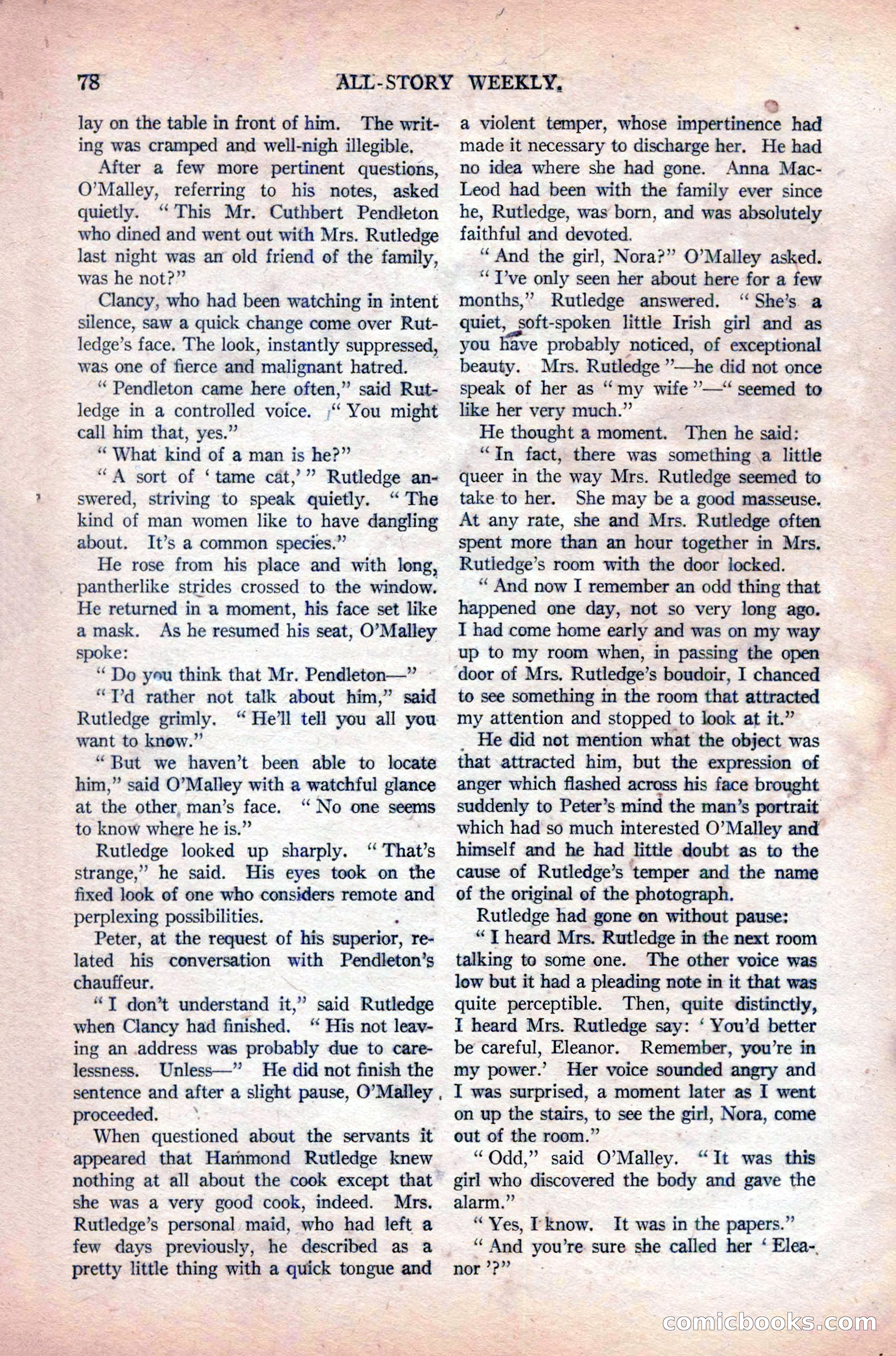 All-Story Weekly, Vol. 108 No. 1 — page 88 of 180