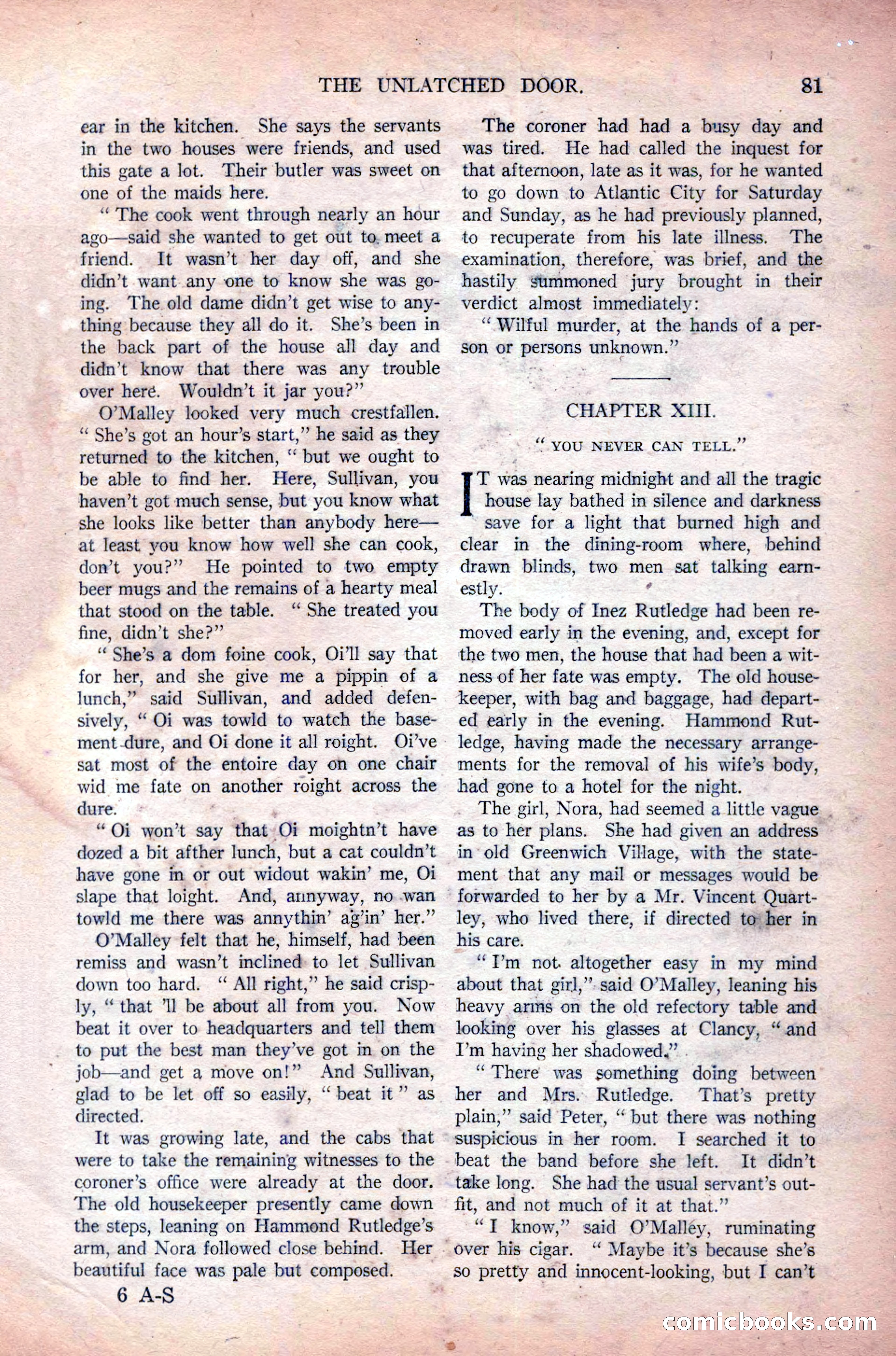 All-Story Weekly, Vol. 108 No. 1 — page 91 of 180