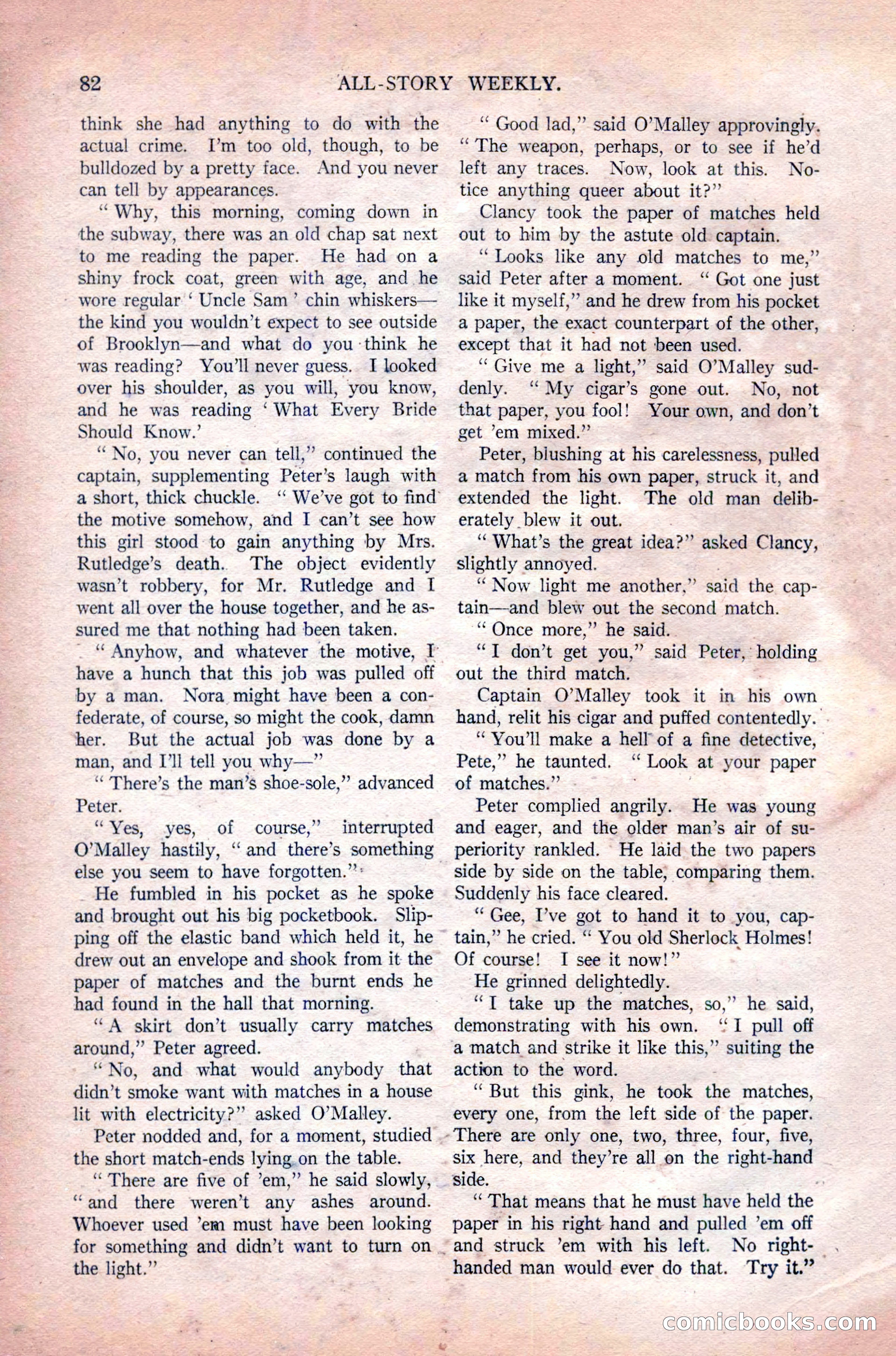 All-Story Weekly, Vol. 108 No. 1 — page 92 of 180