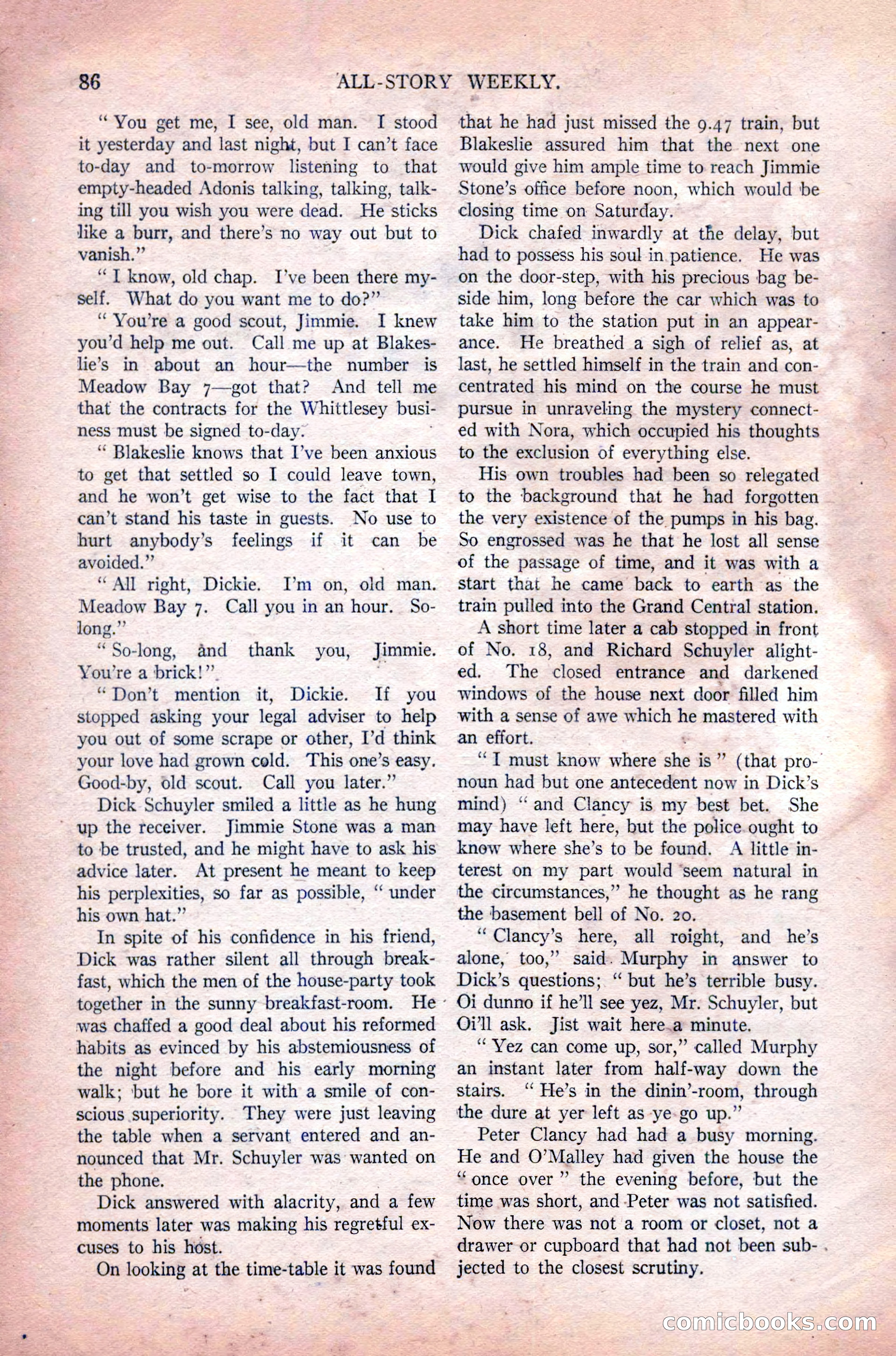All-Story Weekly, Vol. 108 No. 1 — page 96 of 180