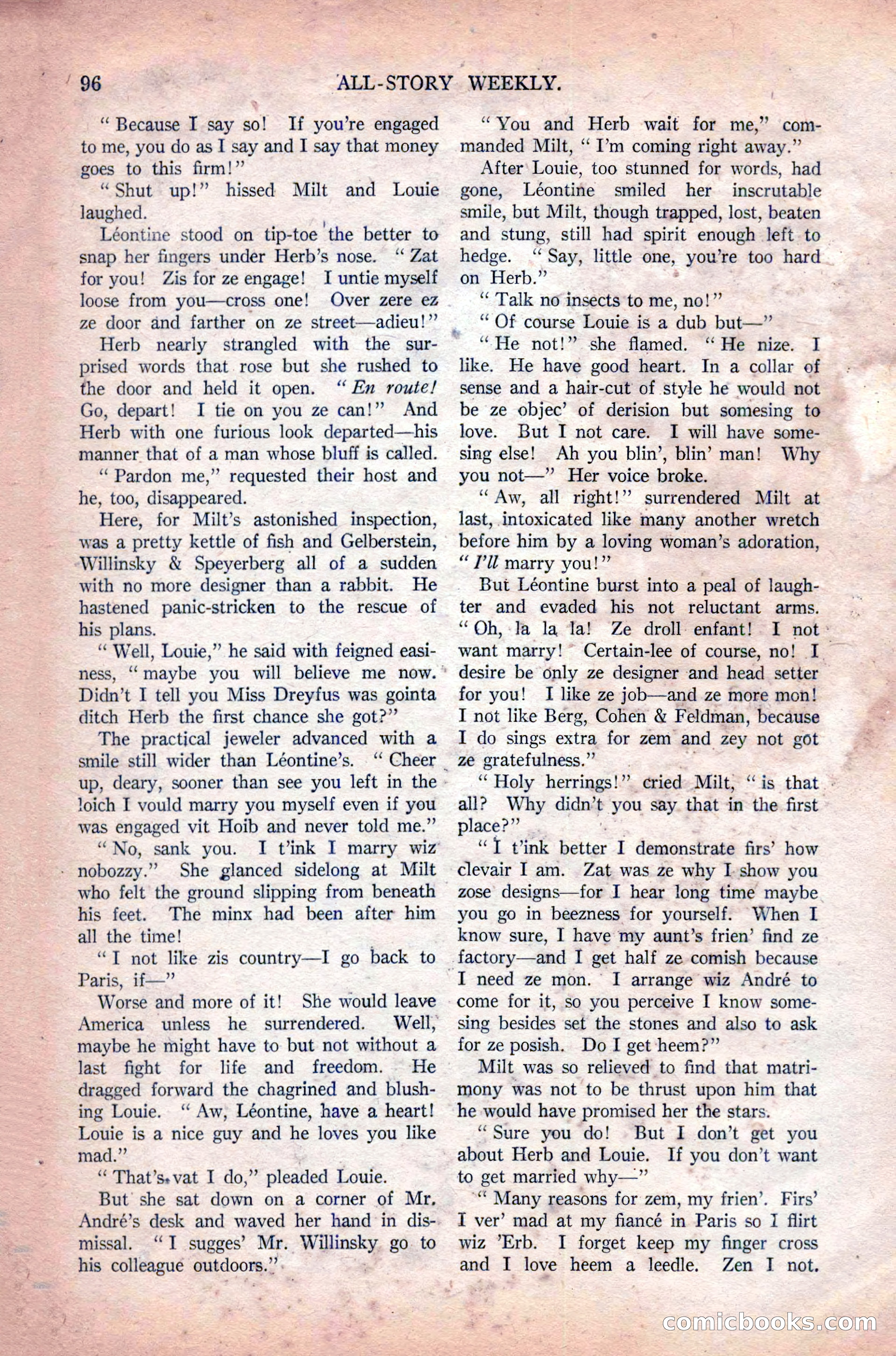 All-Story Weekly, Vol. 108 No. 1 — page 106 of 180