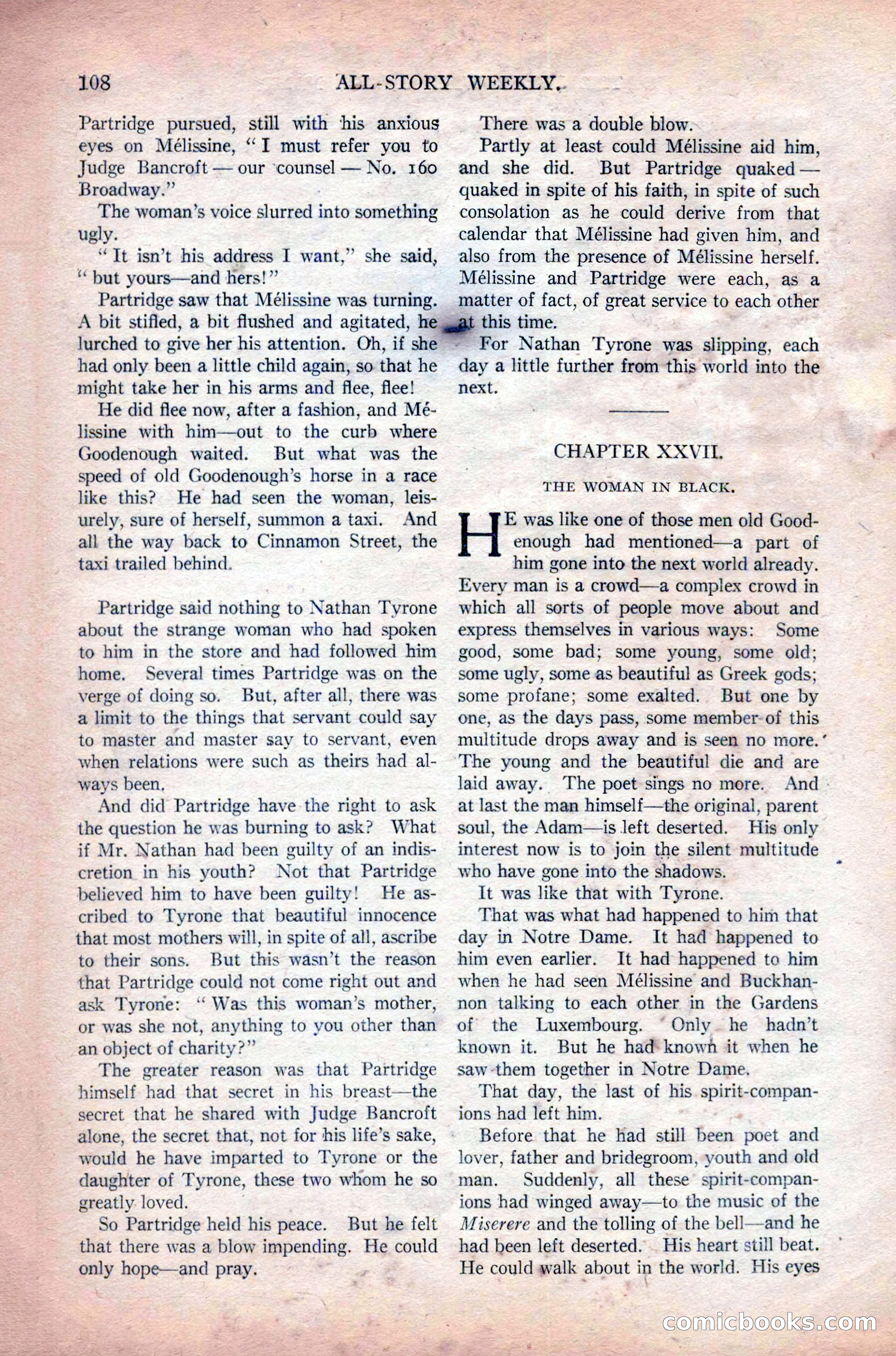 All-Story Weekly, Vol. 108 No. 1 — page 118 of 180