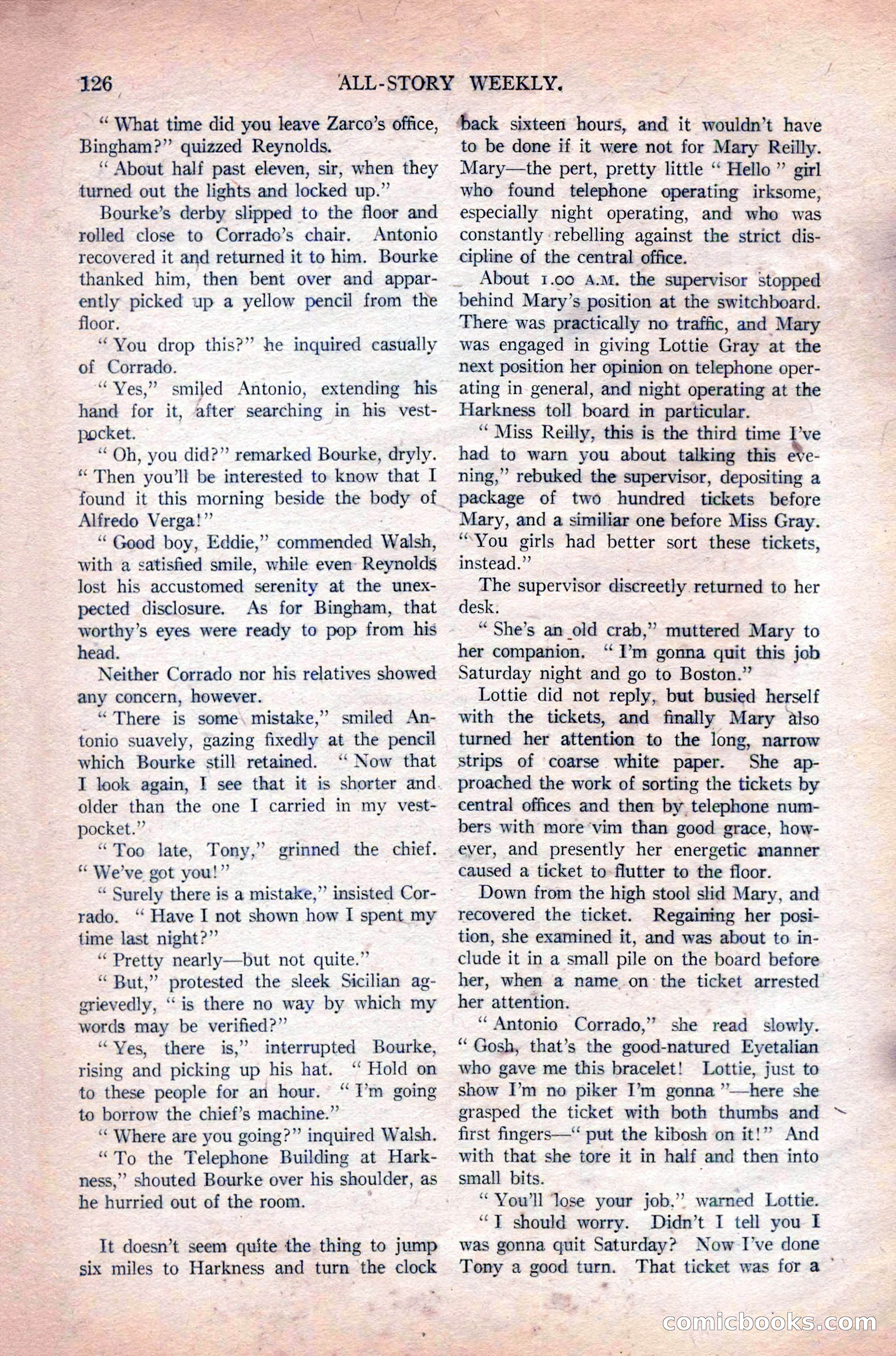 All-Story Weekly, Vol. 108 No. 1 — page 136 of 180