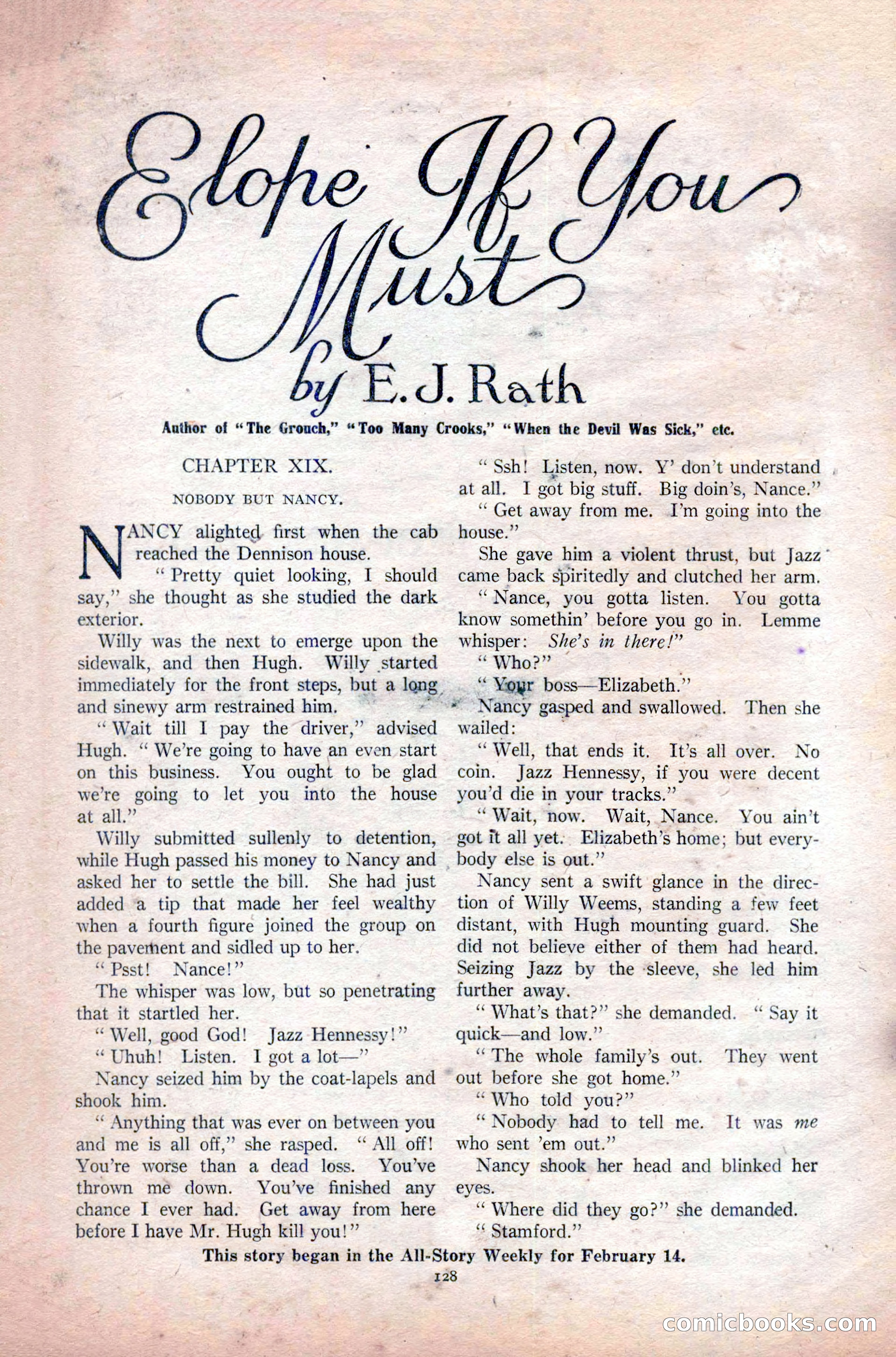 All-Story Weekly, Vol. 108 No. 1 — page 138 of 180