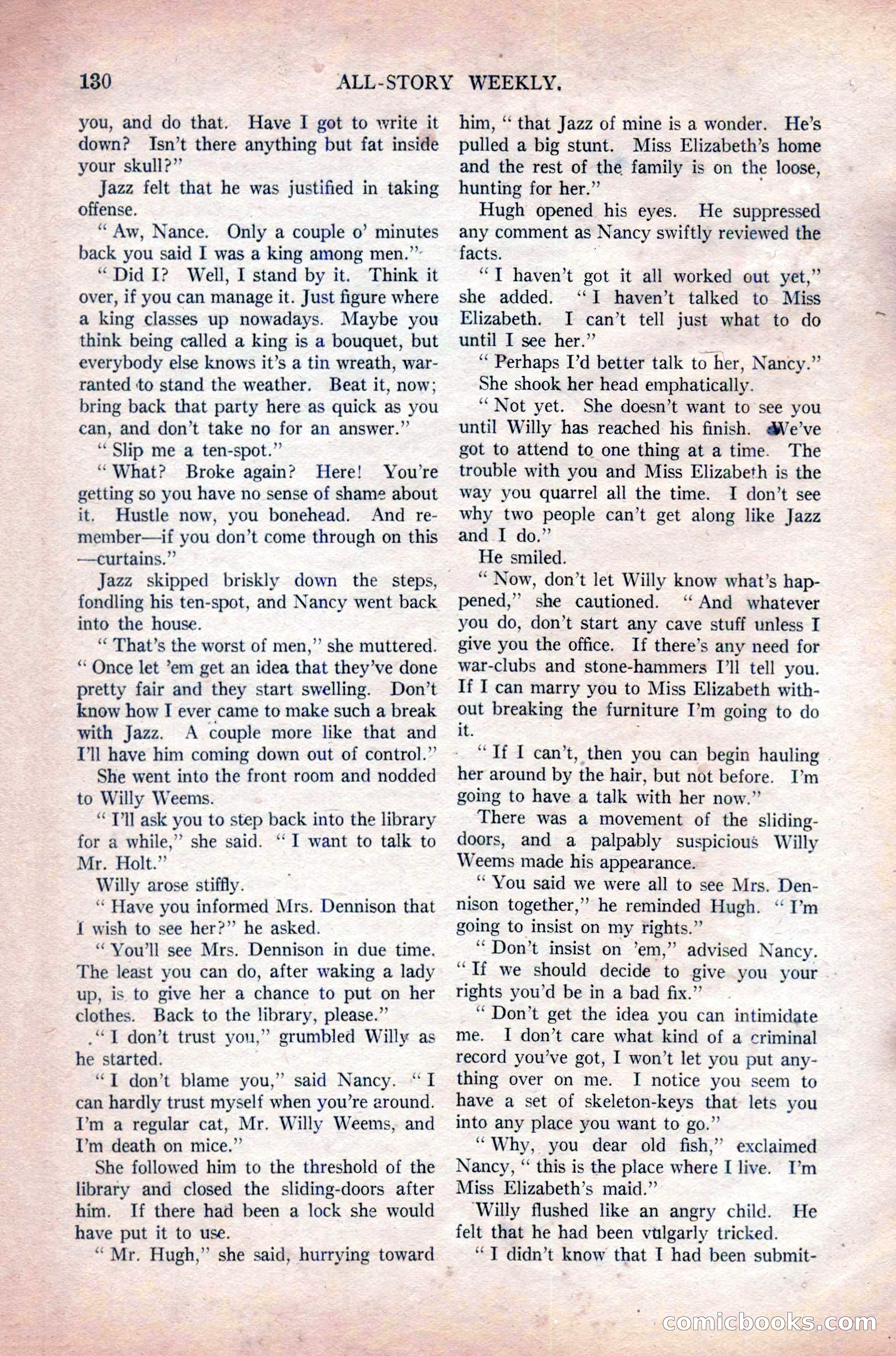 All-Story Weekly, Vol. 108 No. 1 — page 140 of 180